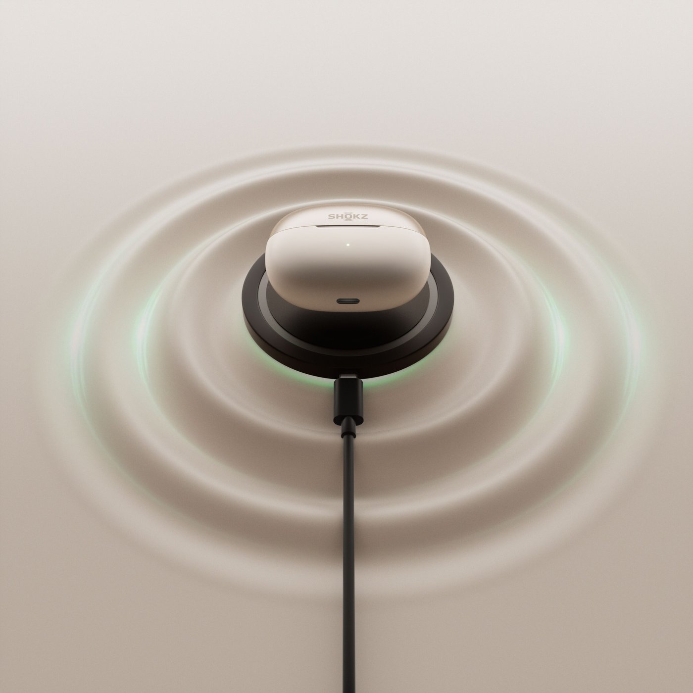 Shokz OpenDots One – trådløse åpne clip-on-hodetelefoner Grå