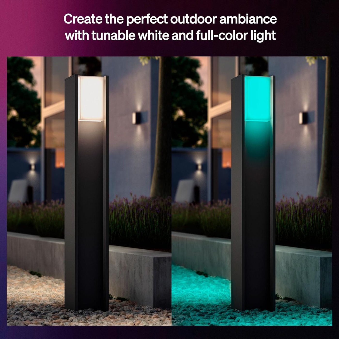 Philips Hue Turaco stolpelampe White and Color Ambiance Antrasitt