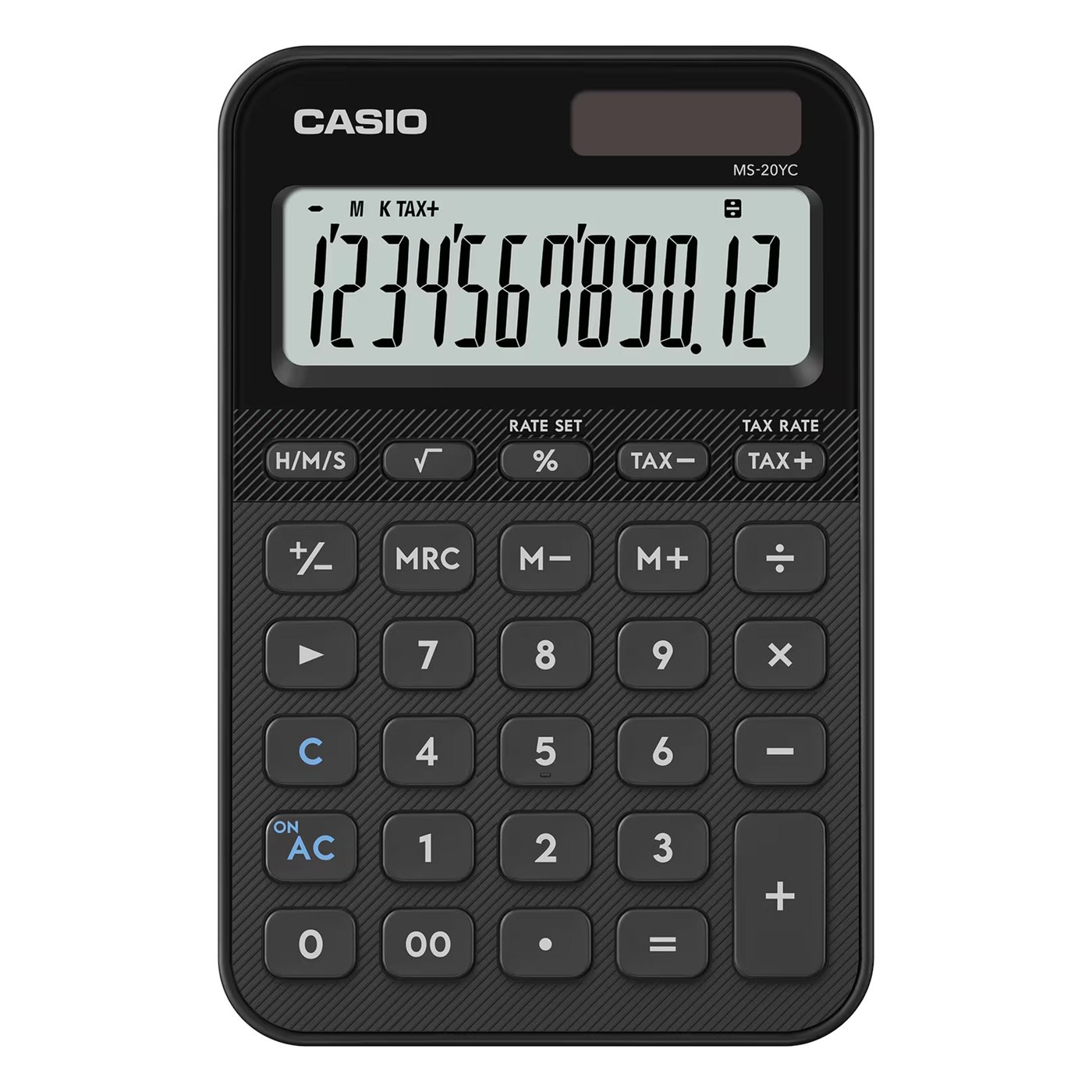 Casio MS-20YC bordskalkylator med 12 siffror Svart