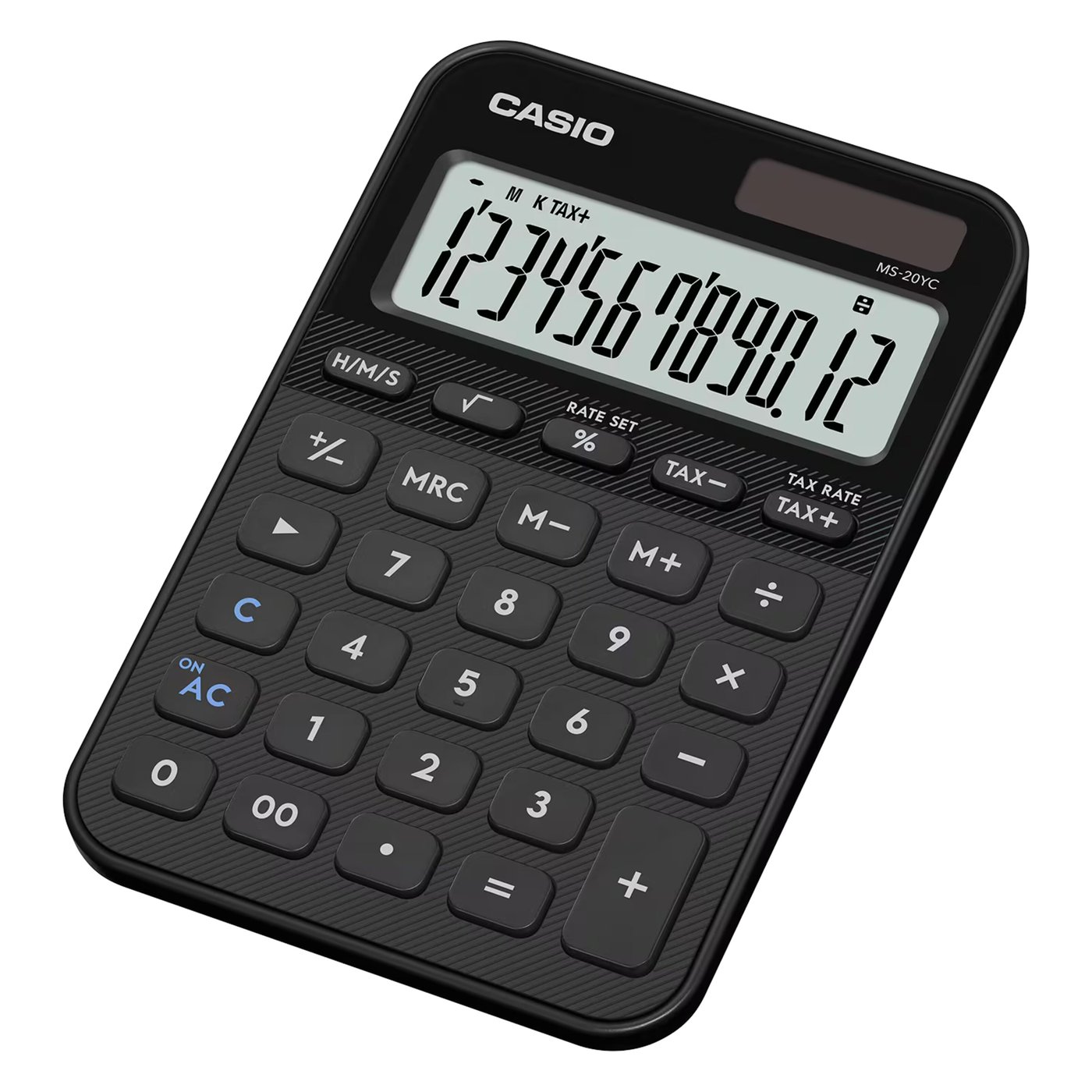 Casio MS-20YC bordskalkylator med 12 siffror Svart