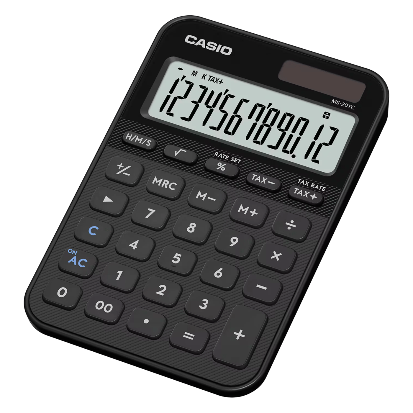 Casio MS-20YC bordskalkylator med 12 siffror Svart