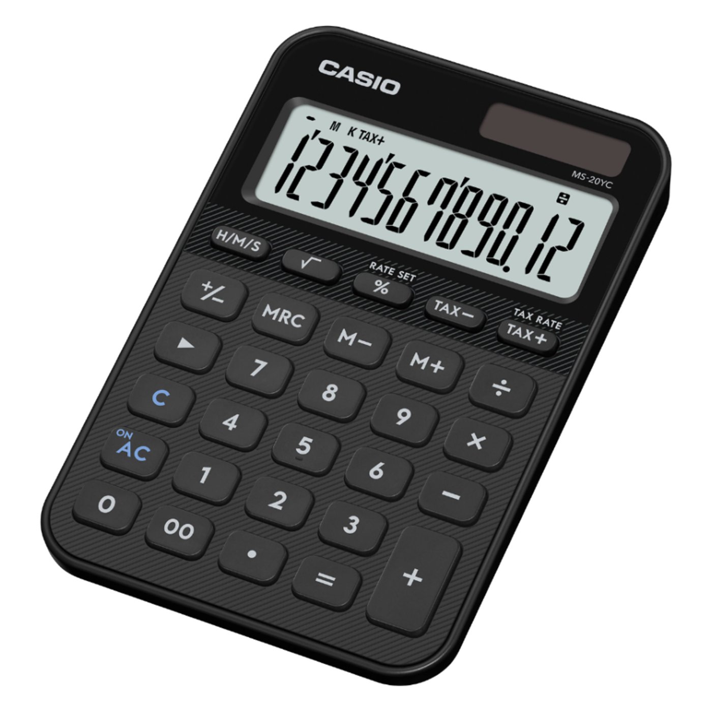 Casio MS-20YC bordskalkylator med 12 siffror Svart