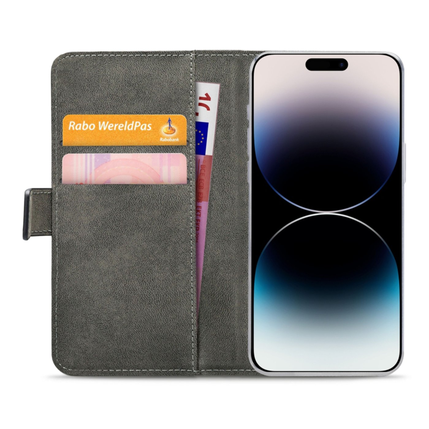 Mobilize Classic Gelly Wallet Book Case – Mobilskal för iPhone 14 Pro Max Svart
