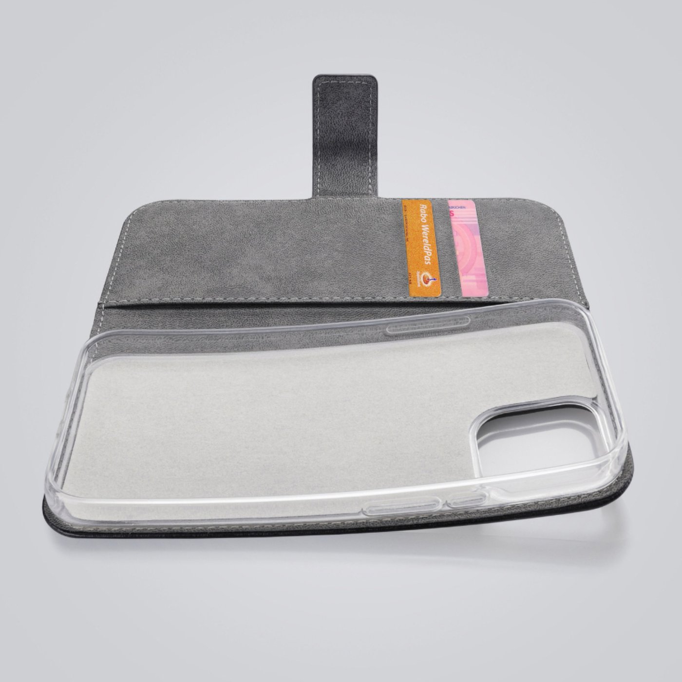 Mobilize Classic Gelly Wallet Book Case – Mobilskal för iPhone 16 Pro Max Svart