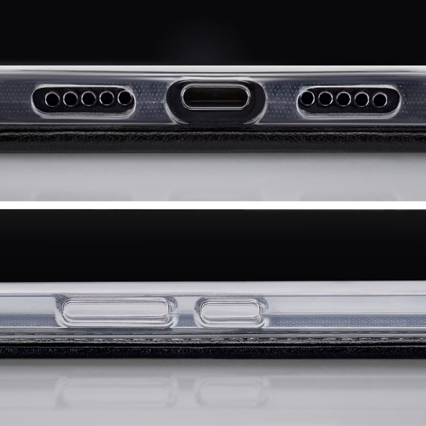 Mobilize Classic Gelly Wallet Book Case – Mobilskal för iPhone X/Xs Svart