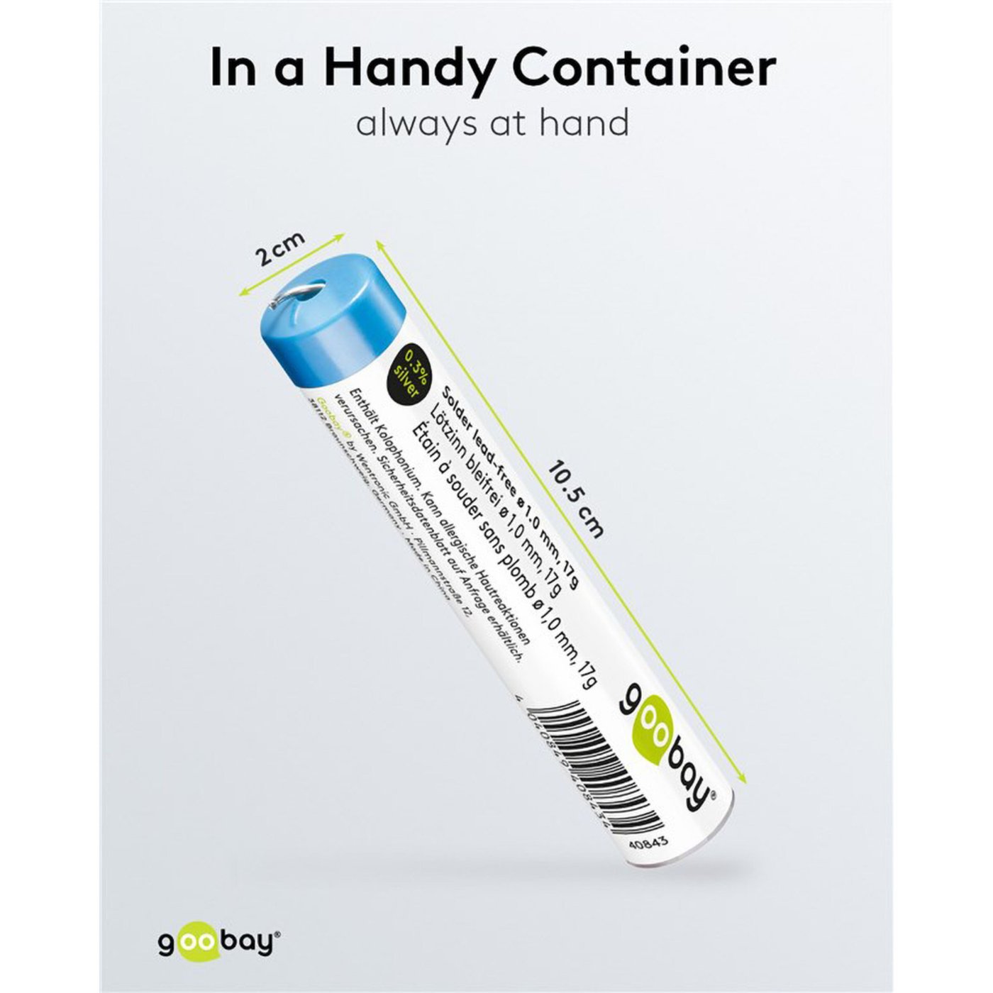 Blyfritt loddetinn Ø1 mm 17 g