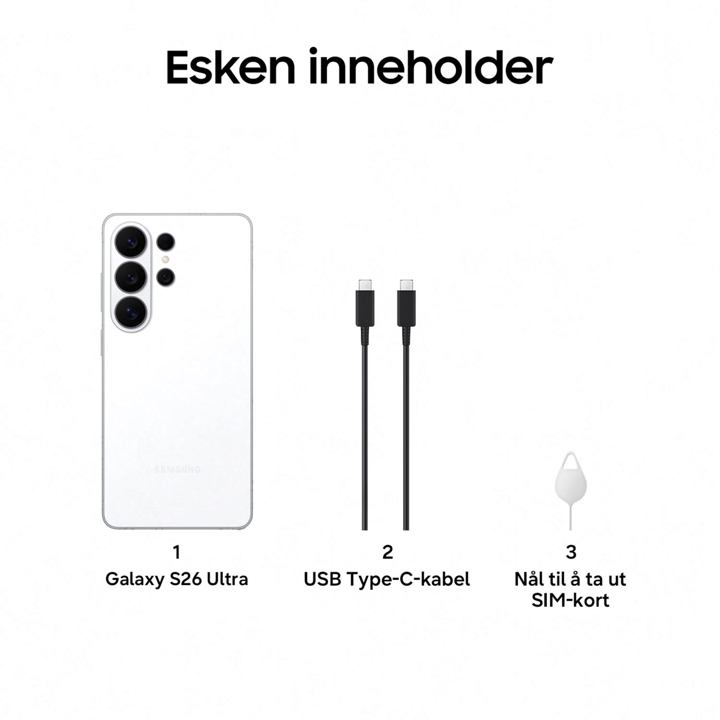 Samsung Galaxy S26 Ultra 1TB Vit