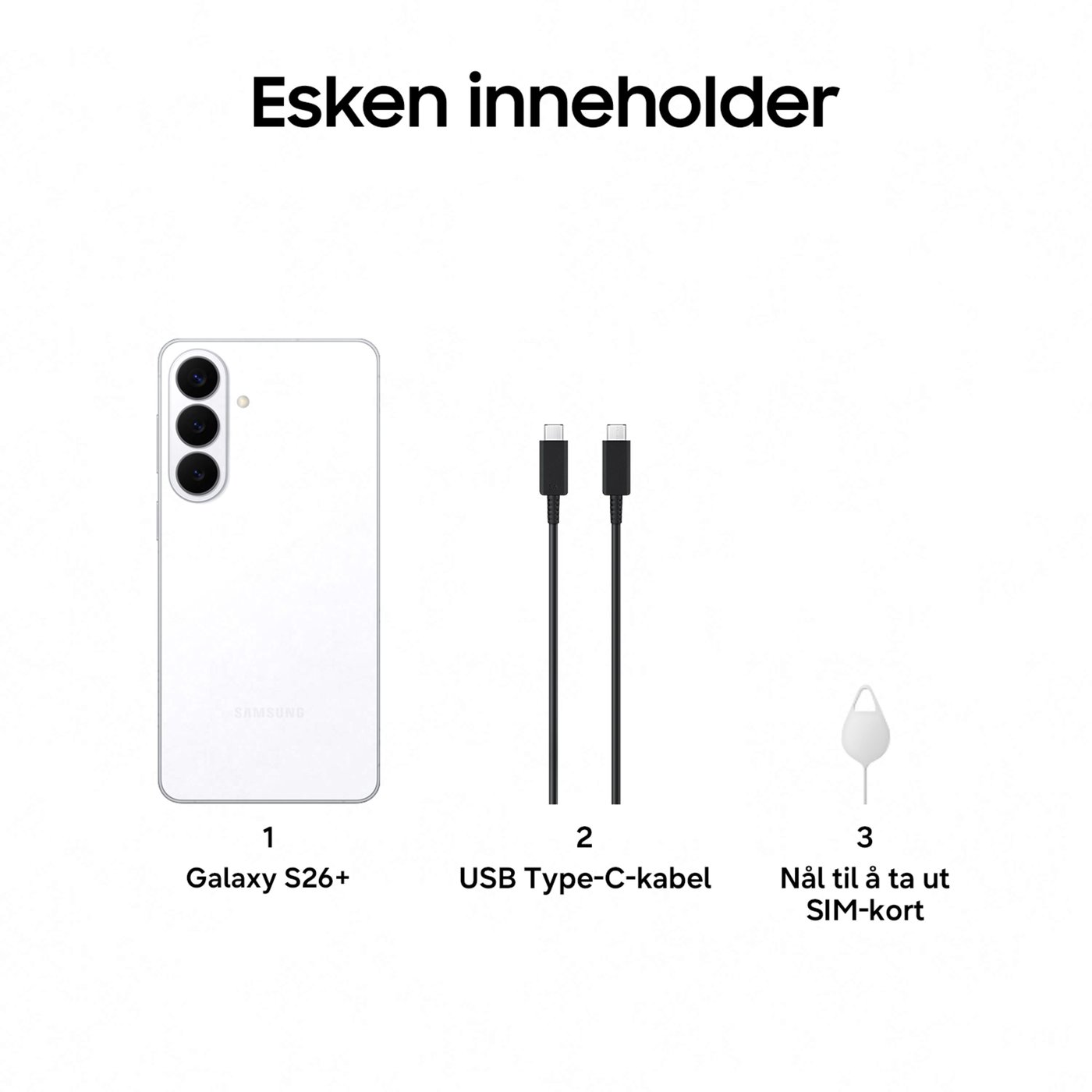 Samsung Galaxy S26+ 512GB Vit