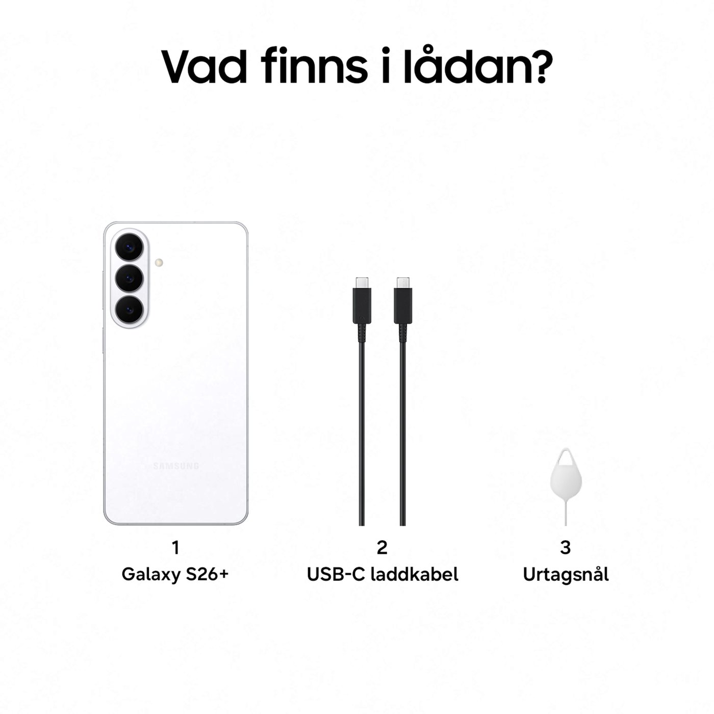 Samsung Galaxy S26+ 256GB Vit