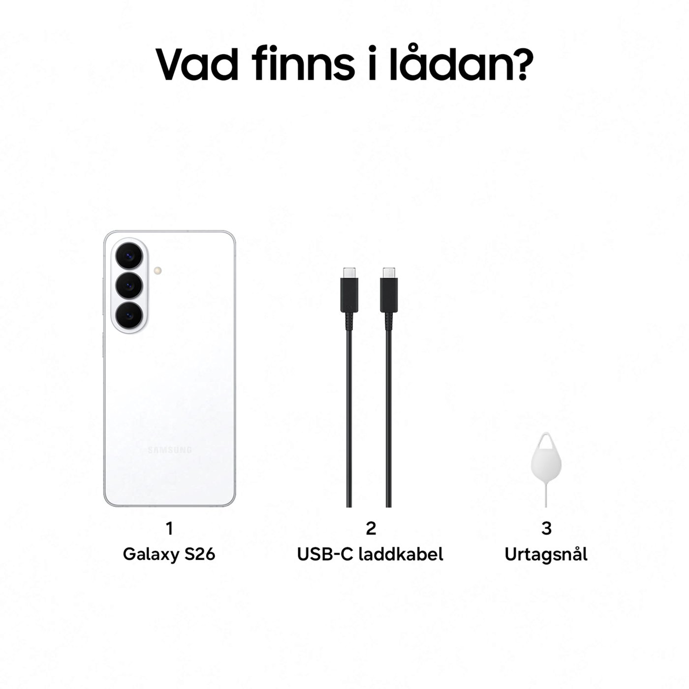 Samsung Galaxy S26 512GB Vit