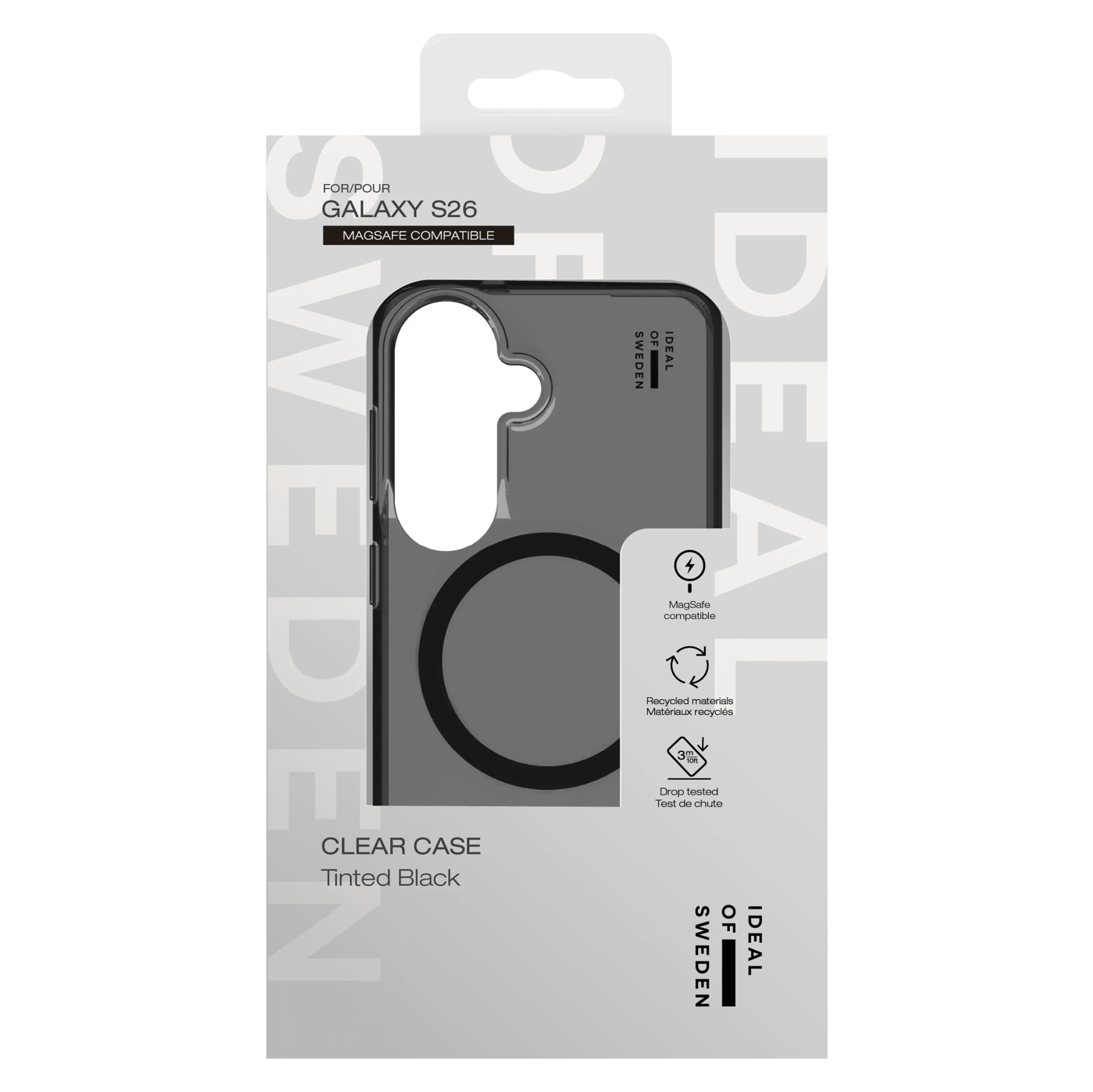 IDEAL OF SWEDEN Clear MagSafe Case – mobilskal till Galaxy S26 Tinted Black