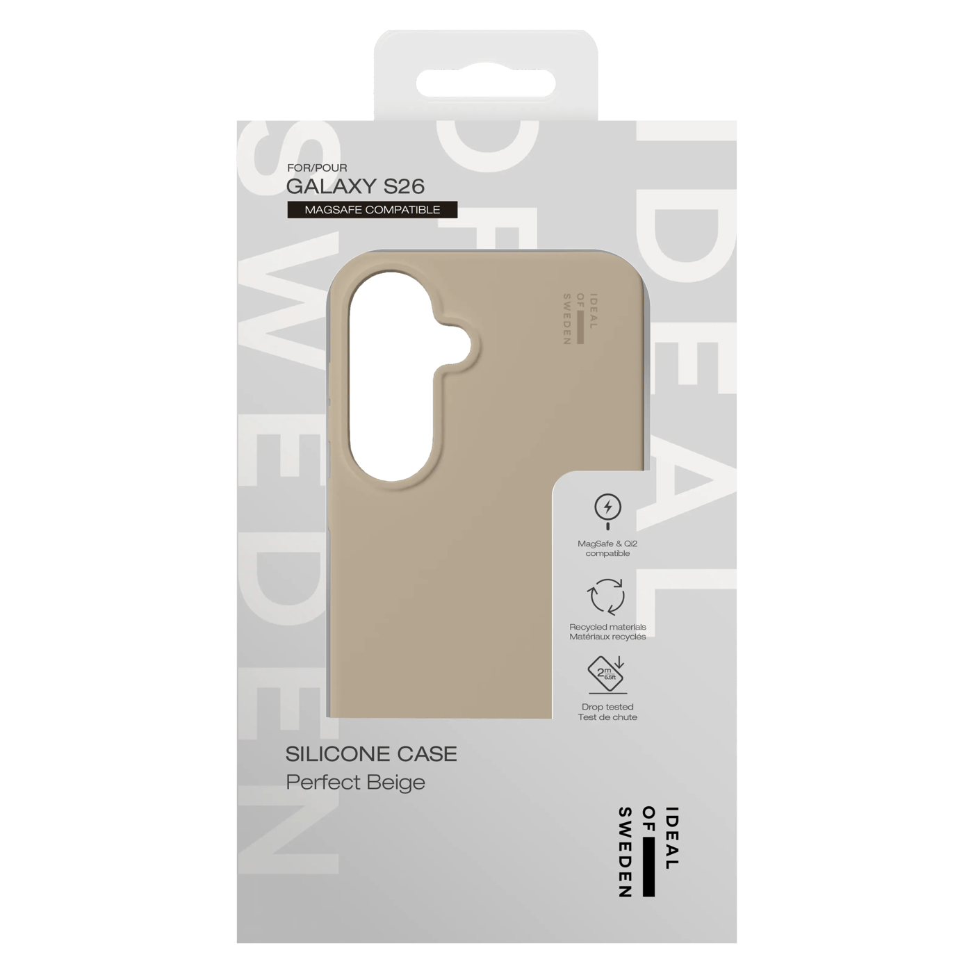 IDEAL OF SWEDEN Silicone MagSafe Case – mobilskal till Galaxy S26 Perfect Beige