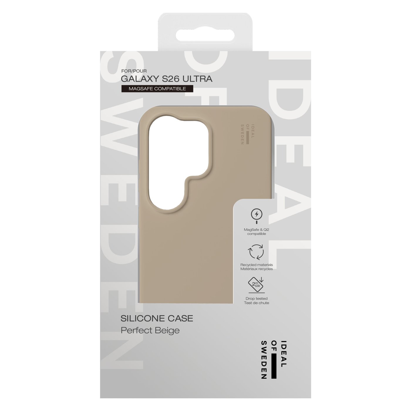 IDEAL OF SWEDEN Silicone MagSafe Case – mobilskal till Galaxy S26 Ultra Perfect Beige