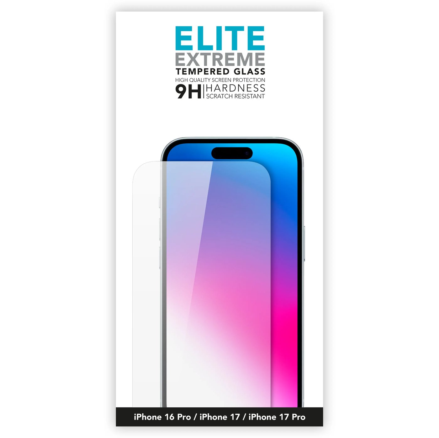 Linocell Elite Extreme Skjermbeskytter for iPhone 16 Pro, 17 og 17 Pro