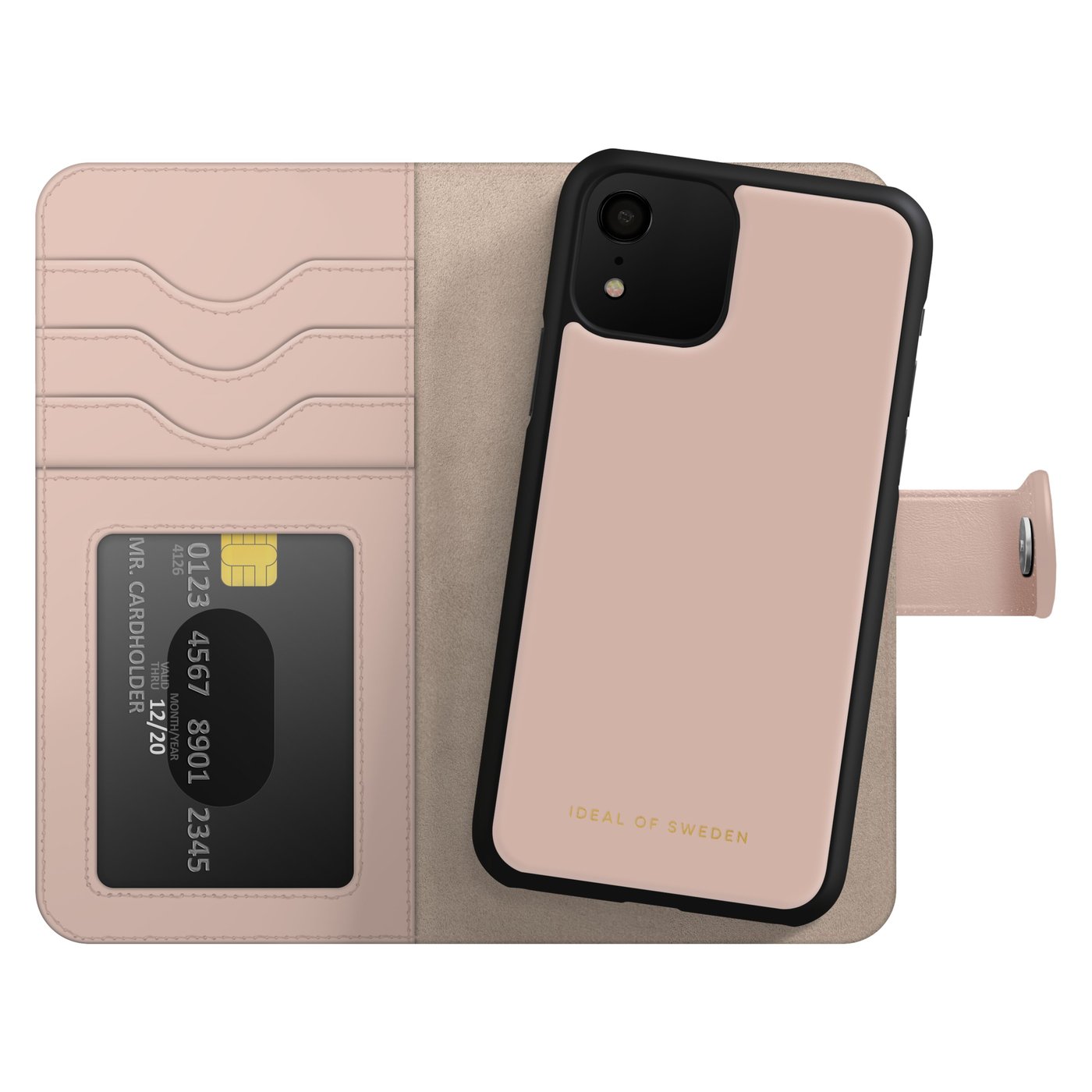 IDEAL OF SWEDEN Magnet Wallet+ - lommebokdeksel til iPhone 11/XR Pink
