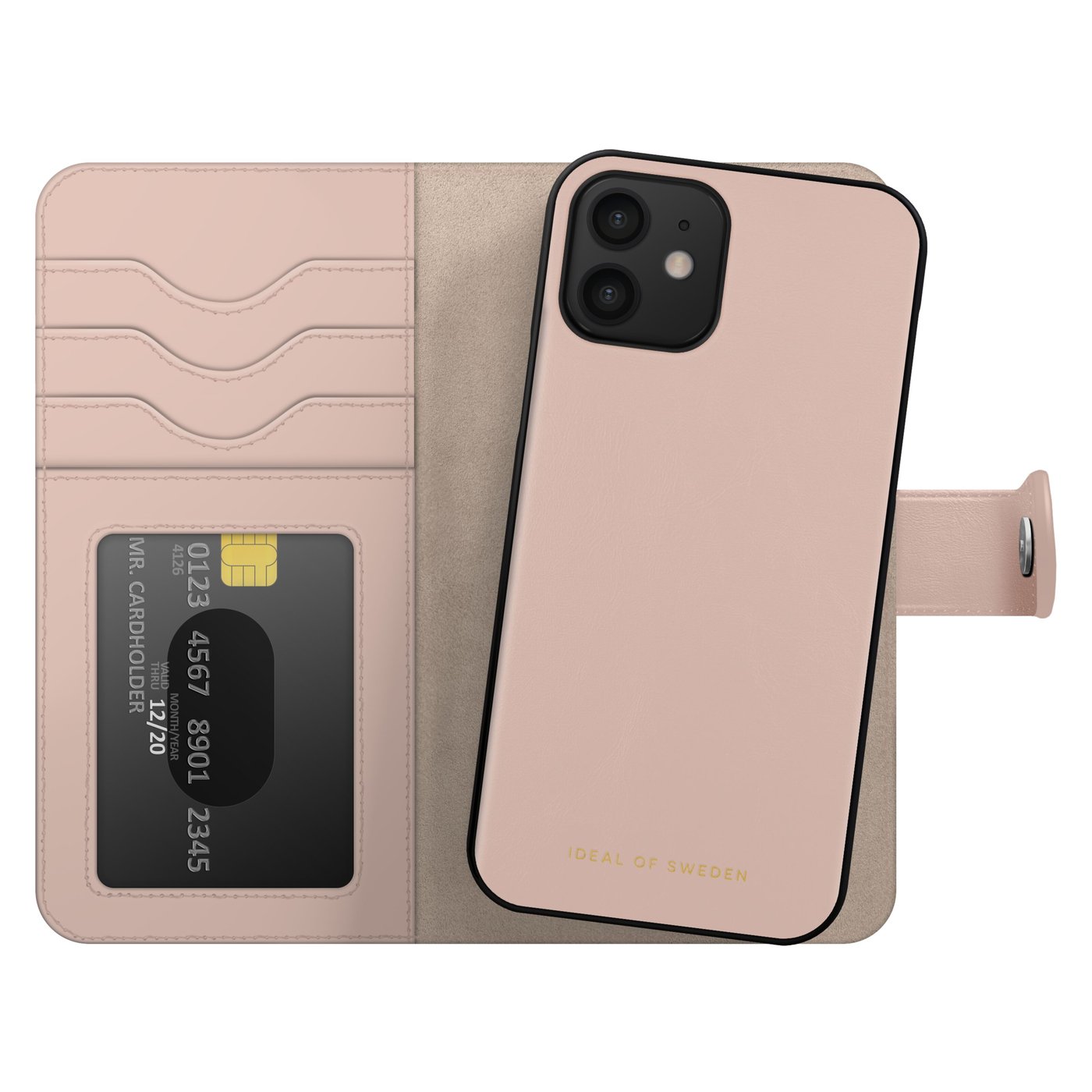 IDEAL OF SWEDEN Magnet Wallet+ - lommebokdeksel til iPhone 12/12 Pro Pink