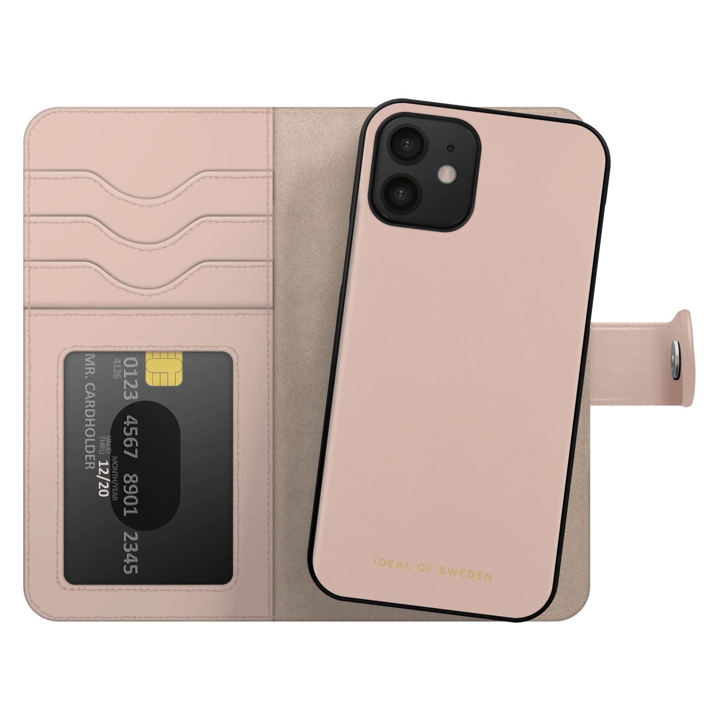 IDEAL OF SWEDEN Magnet Wallet+ plånboksfodral iPhone 12/12 Pro Rosa