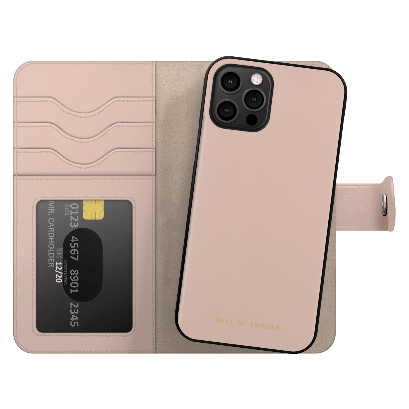 IDEAL OF SWEDEN Magnet Wallet+ plånboksfodral iPhone 12/12 Pro Rosa