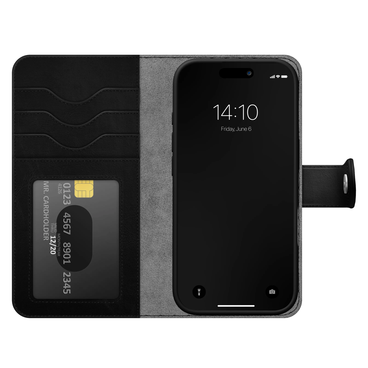 IDEAL OF SWEDEN Magnet Wallet+ - plånboksfodral till iPhone 17 Black