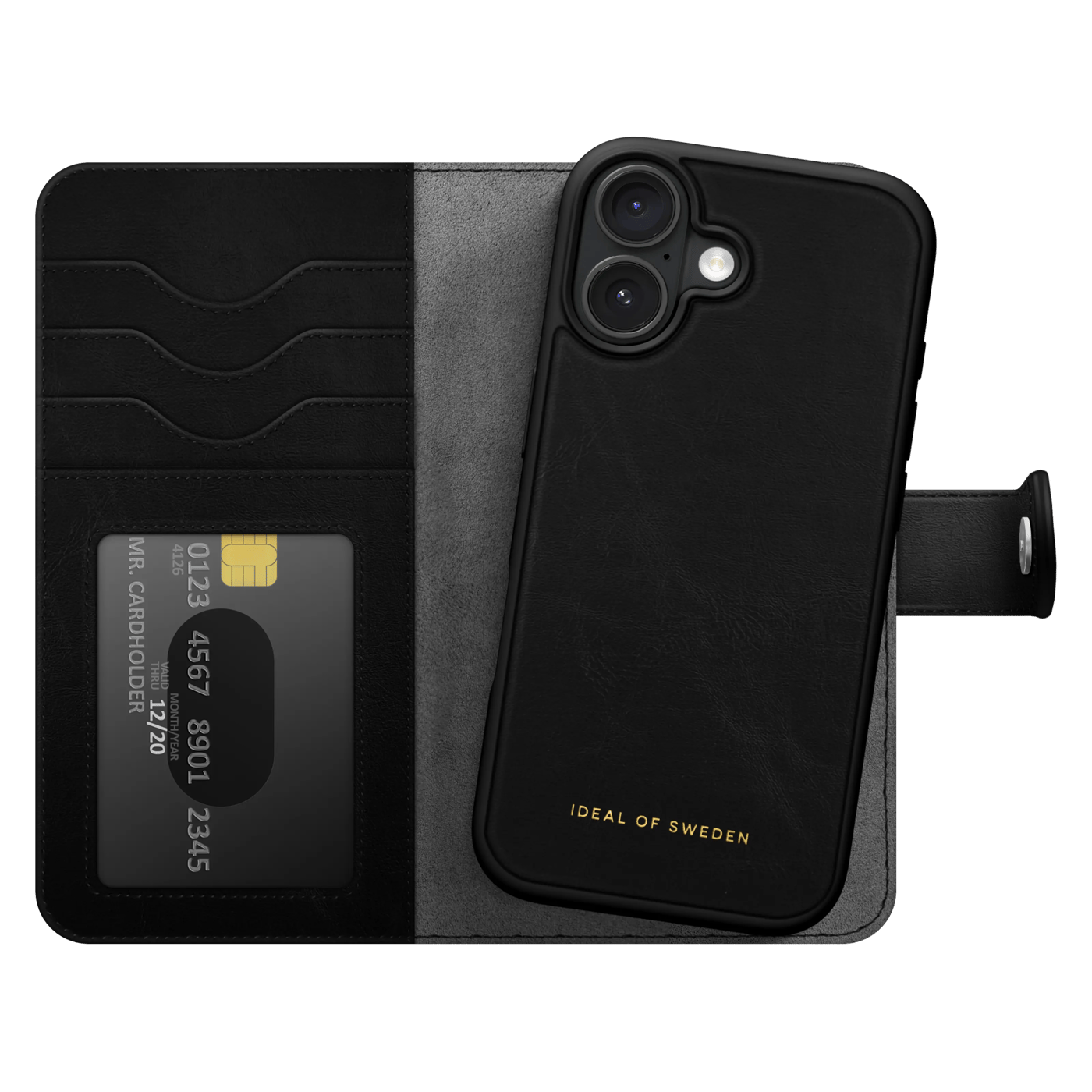 IDEAL OF SWEDEN Magnet Wallet+ - plånboksfodral till iPhone 17 Black