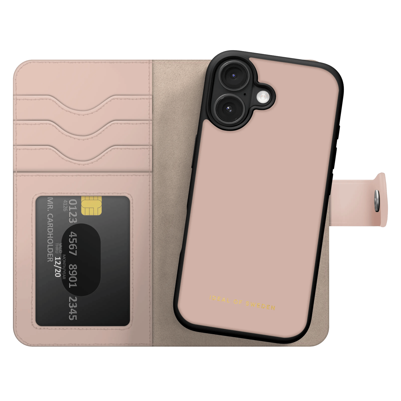 IDEAL OF SWEDEN Magnet Wallet+ - plånboksfodral till iPhone 17 Pink