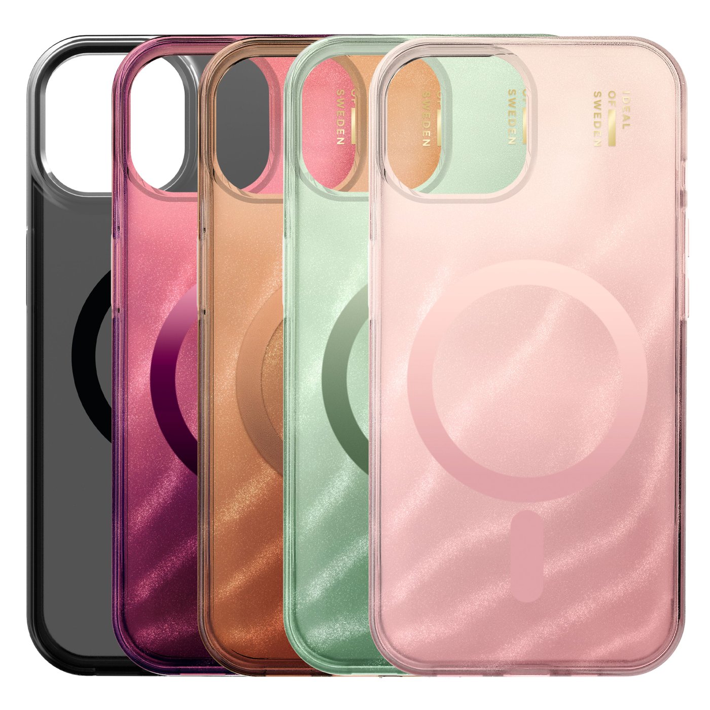 IDEAL OF SWEDEN Clear MagSafe Case – mobildeksel til iPhone 13, 14, 15 og 16e Rose Blush