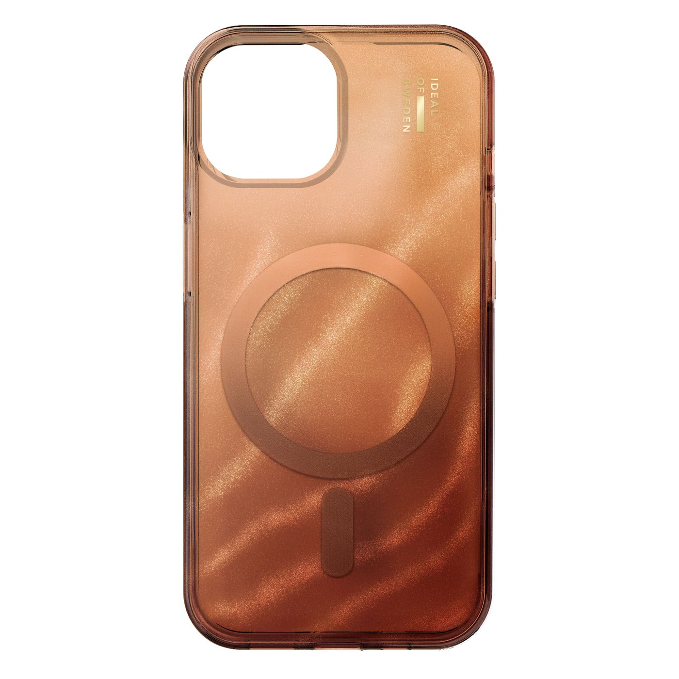IDEAL OF SWEDEN Clear MagSafe Case – mobildeksel til iPhone 13, 14, 15 og 16e Mocha Mousse