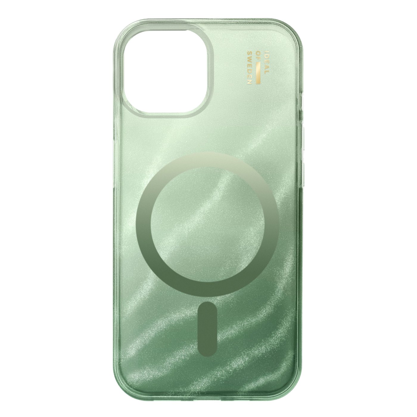 IDEAL OF SWEDEN Clear MagSafe Case – mobildeksel til iPhone 13, 14, 15 og 16e Sage Green