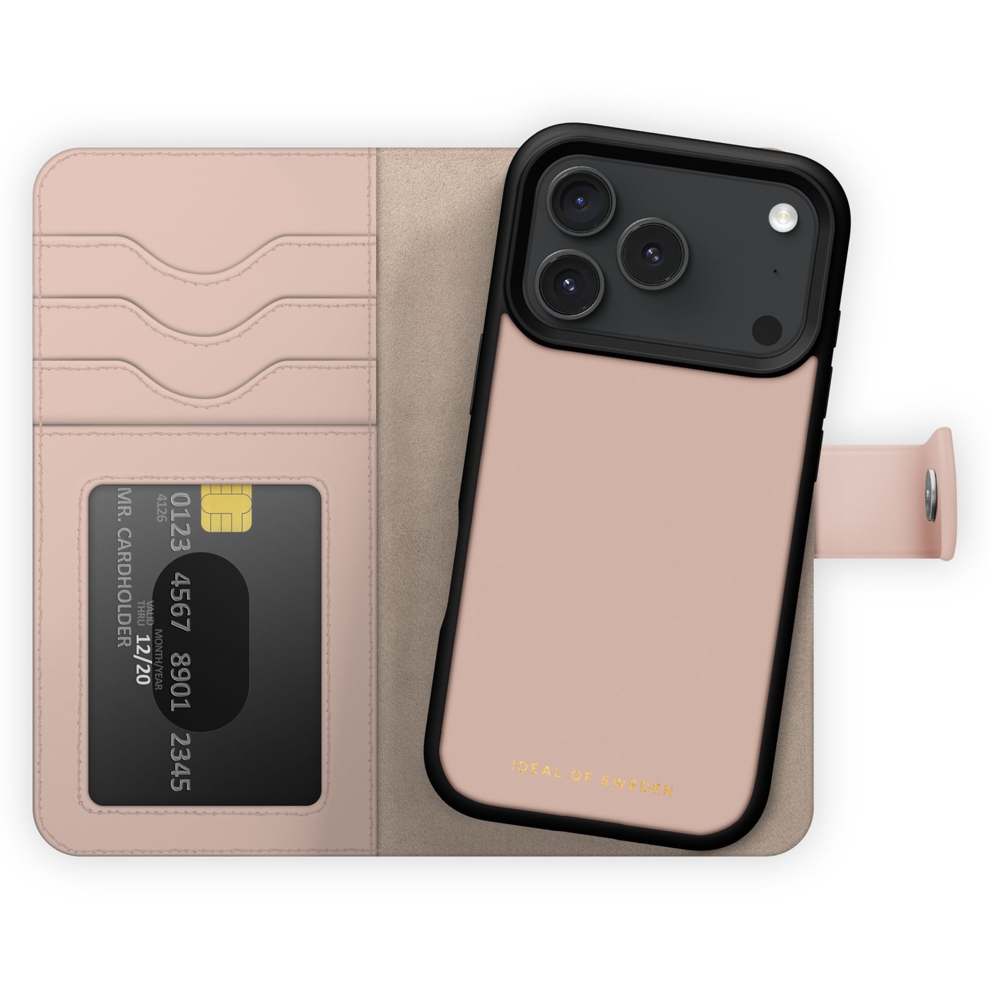 IDEAL OF SWEDEN Magnet Wallet+ - lommebokdeksel til iPhone 17 Pro Max Pink