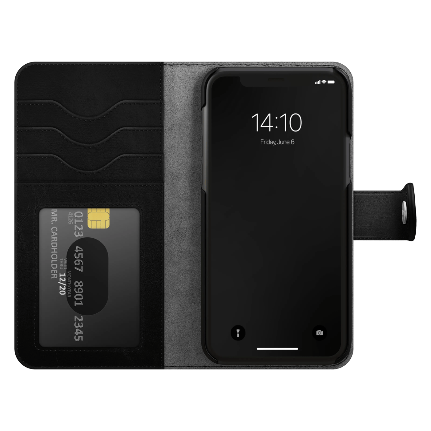 IDEAL OF SWEDEN Magnet Wallet+ plånboksfodral iPhone 12/12 Pro Black