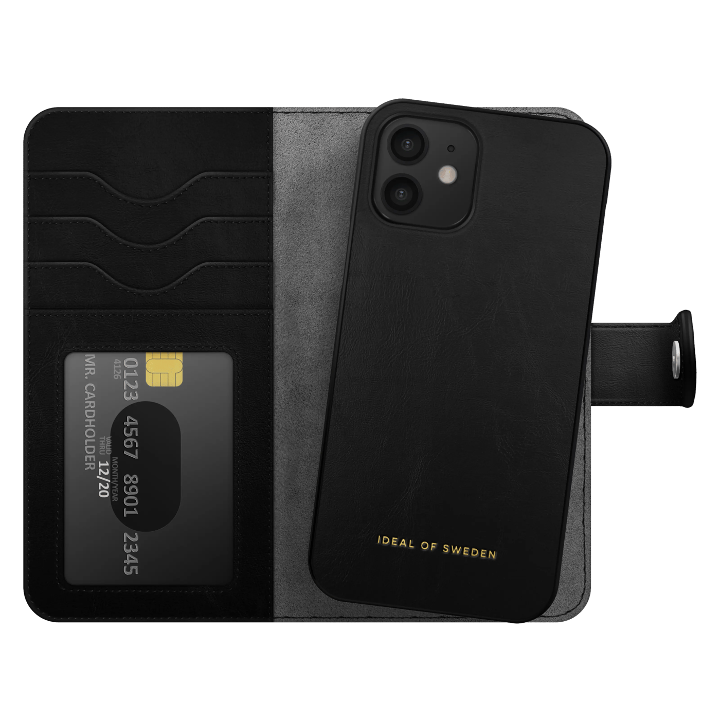IDEAL OF SWEDEN Magnet Wallet+ plånboksfodral iPhone 12/12 Pro Black