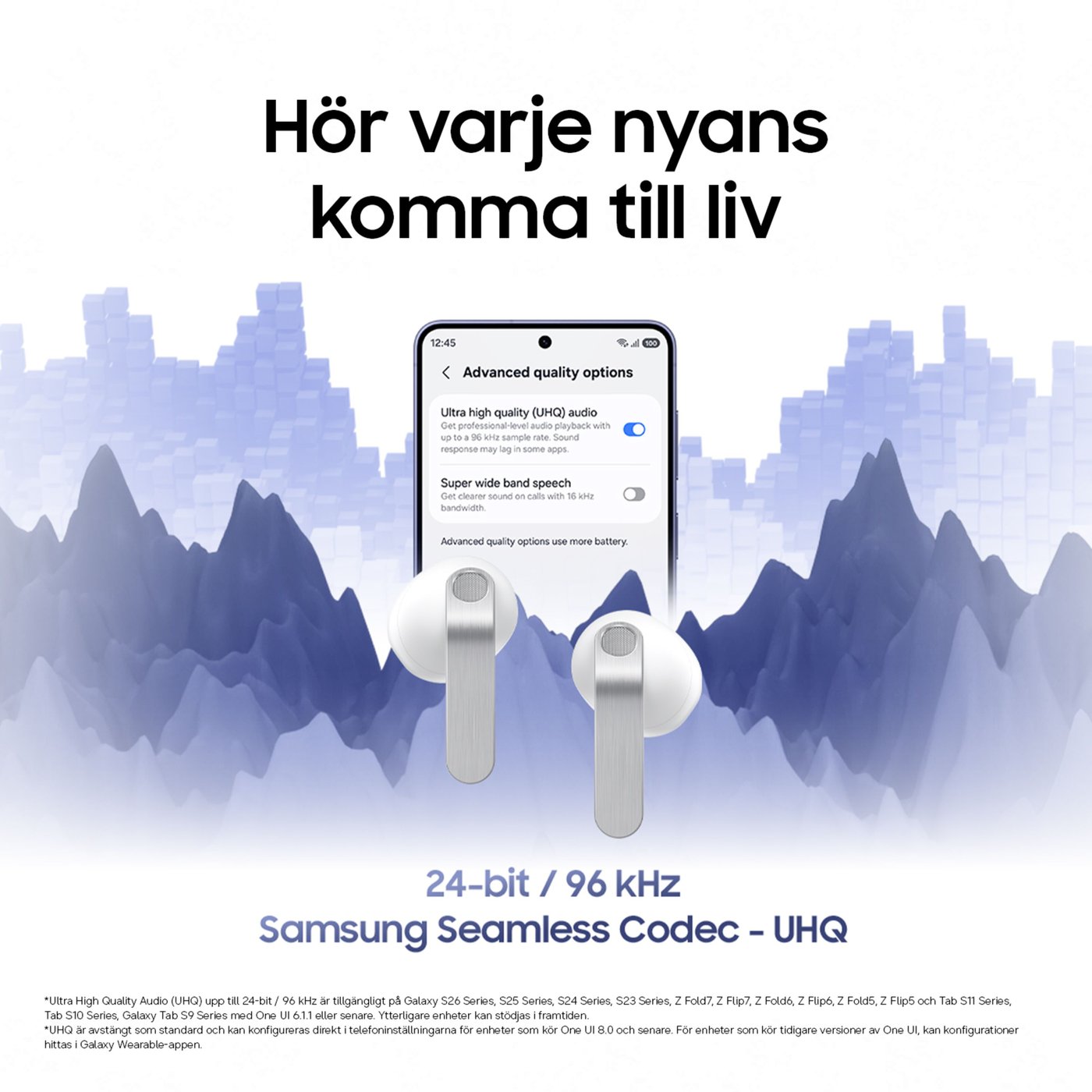 Samsung Galaxy Buds4 Svart