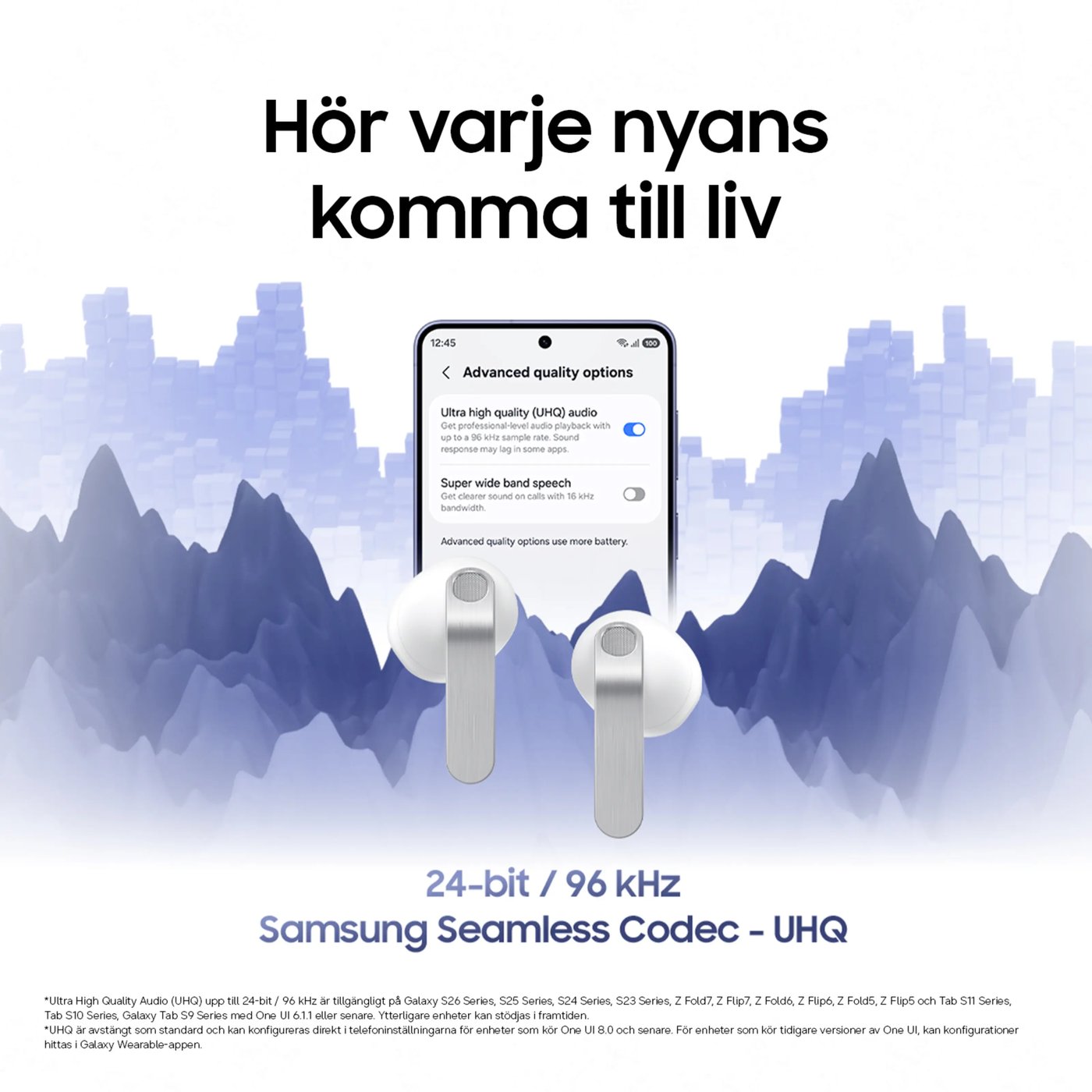 Samsung Galaxy Buds4 Svart