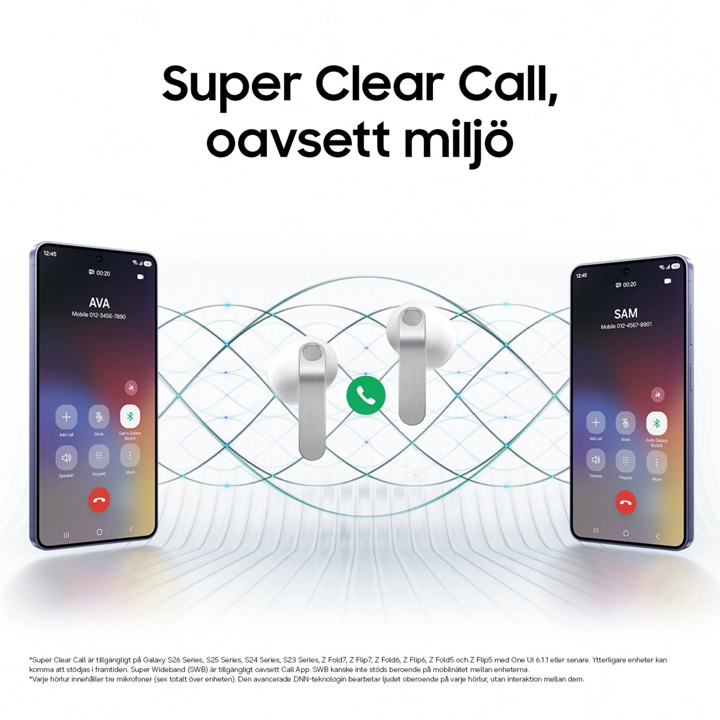 Samsung Galaxy Buds4 Svart