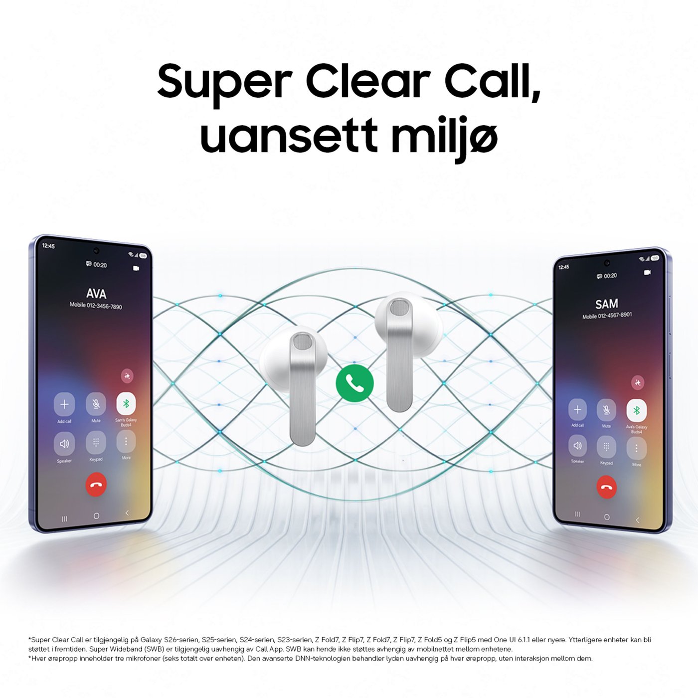 Samsung Galaxy Buds4 Hvit