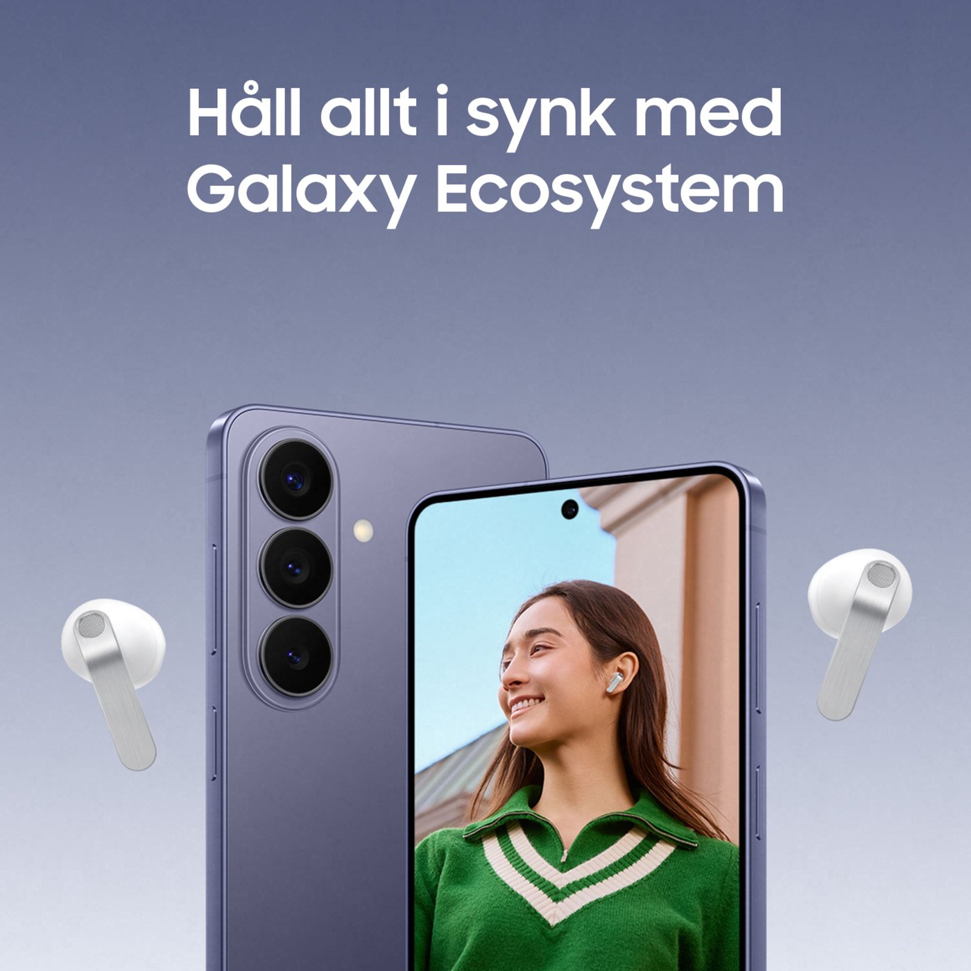 Samsung Galaxy Buds4 True Wireless-hörlurar Vit