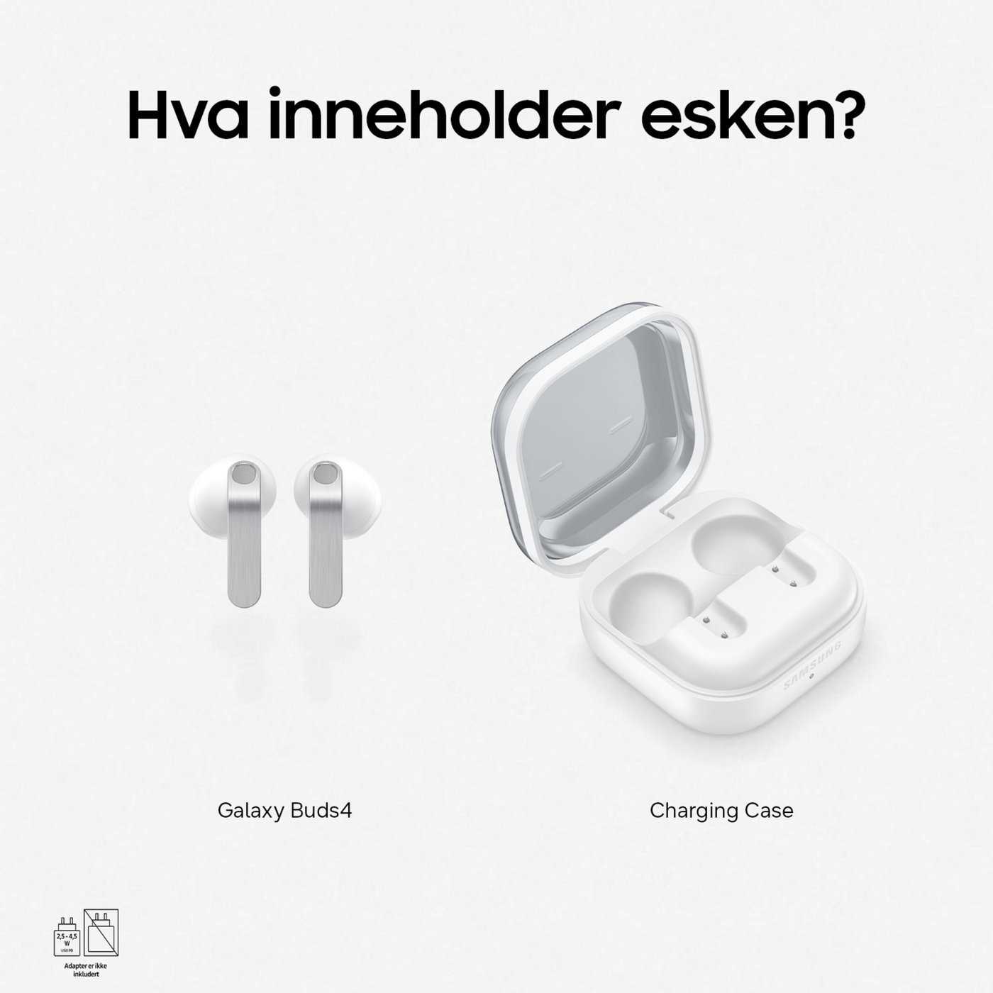 Samsung Galaxy Buds4 Hvit