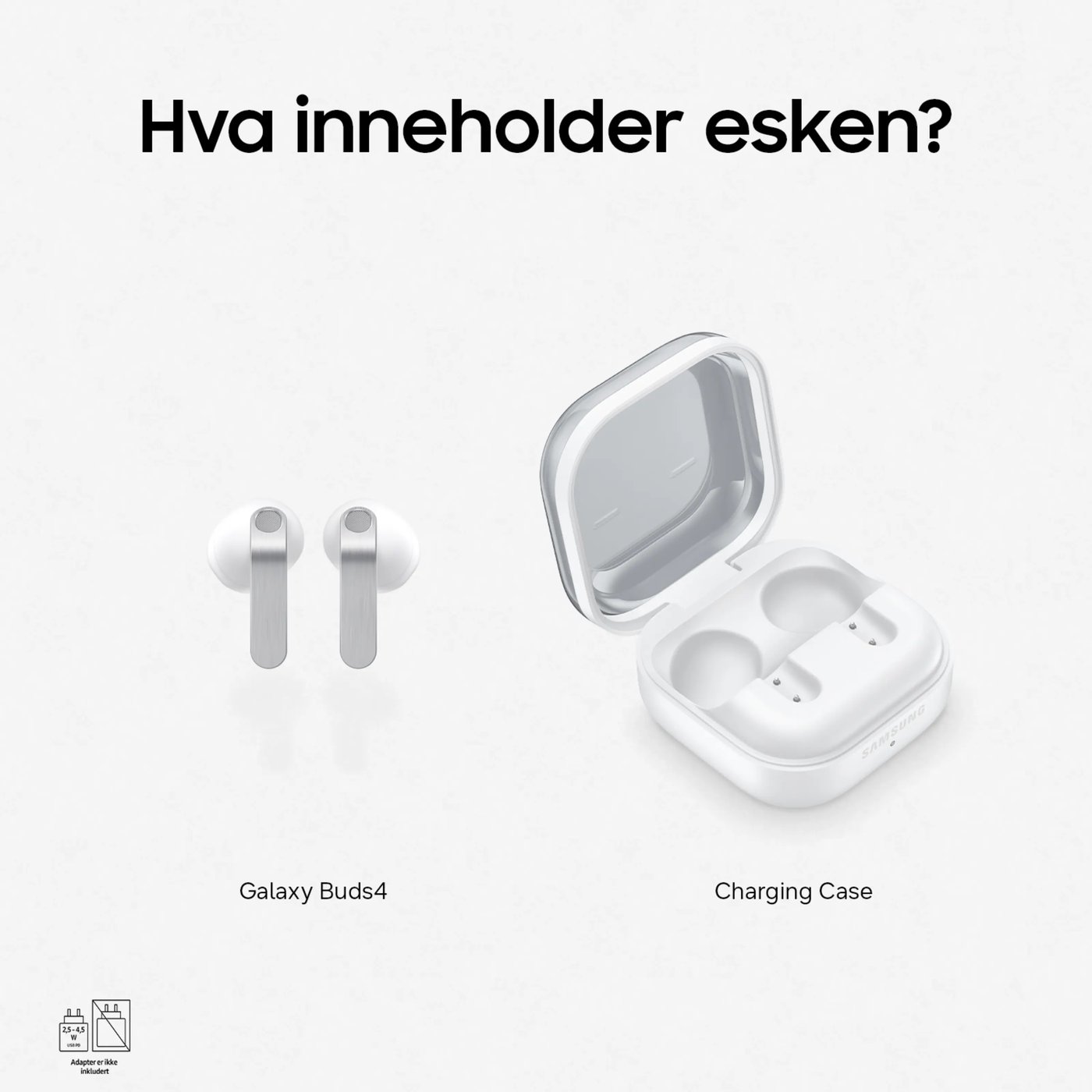 Samsung Galaxy Buds4 Hvit