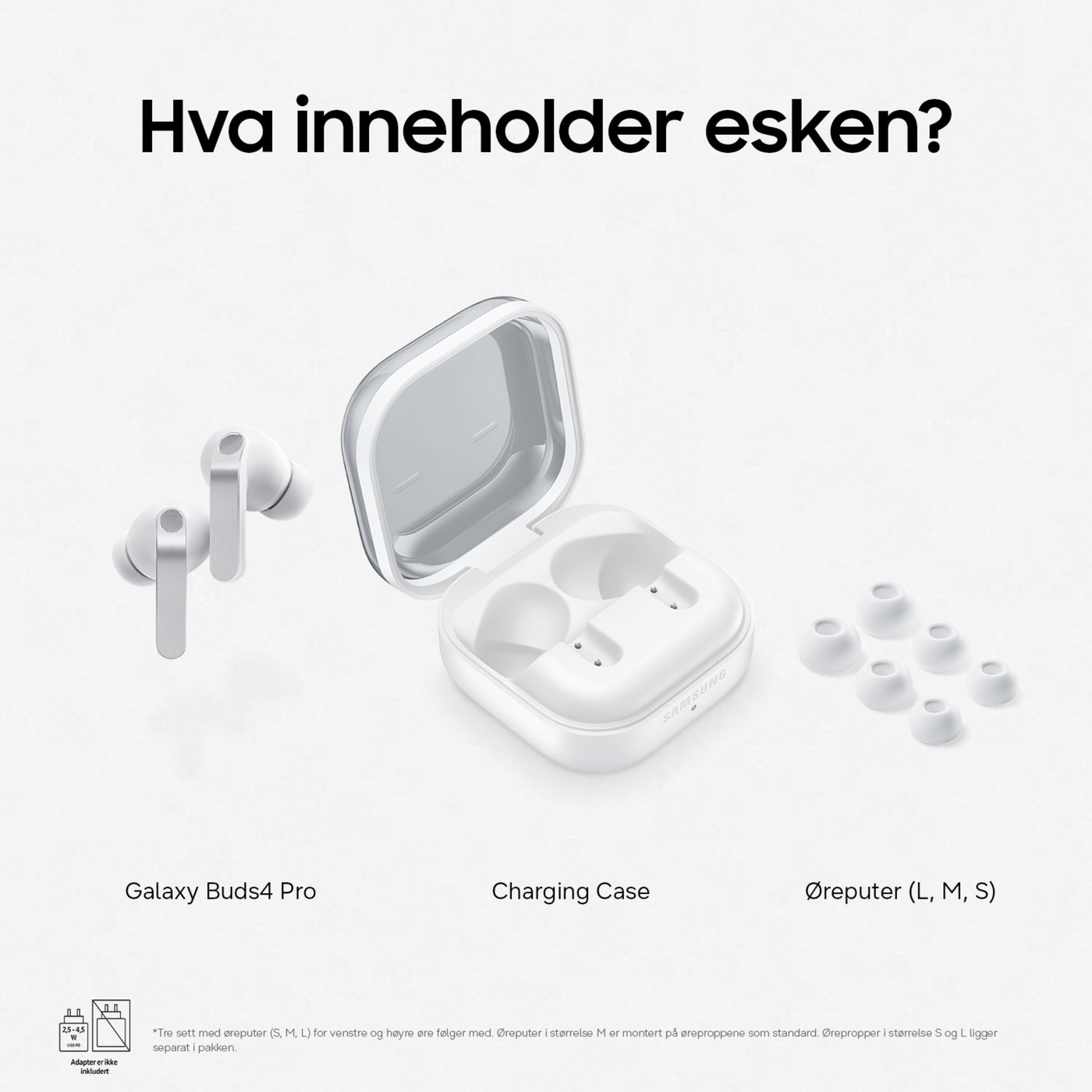 Samsung Galaxy Buds4 Pro Hvit