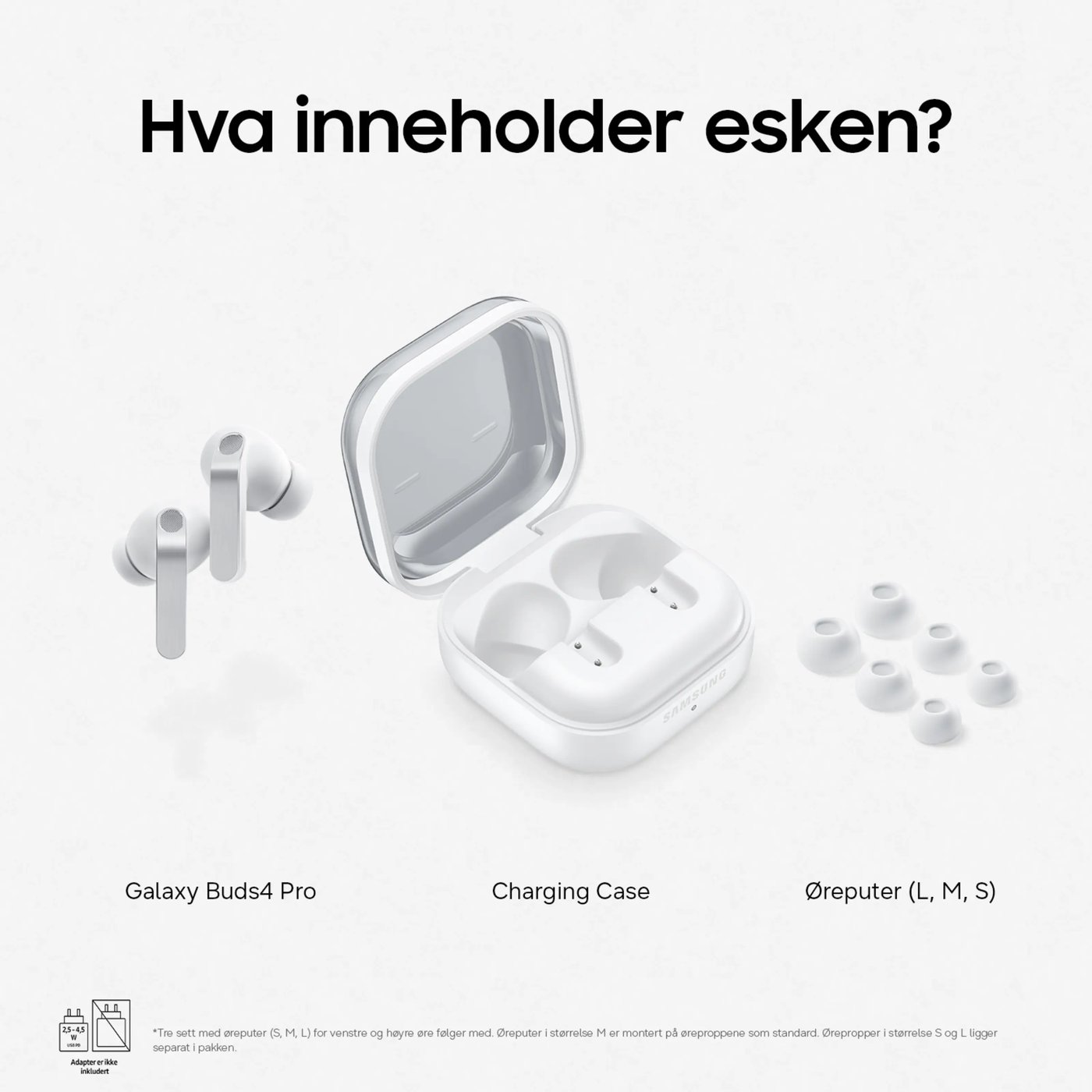 Samsung Galaxy Buds4 Pro Hvit