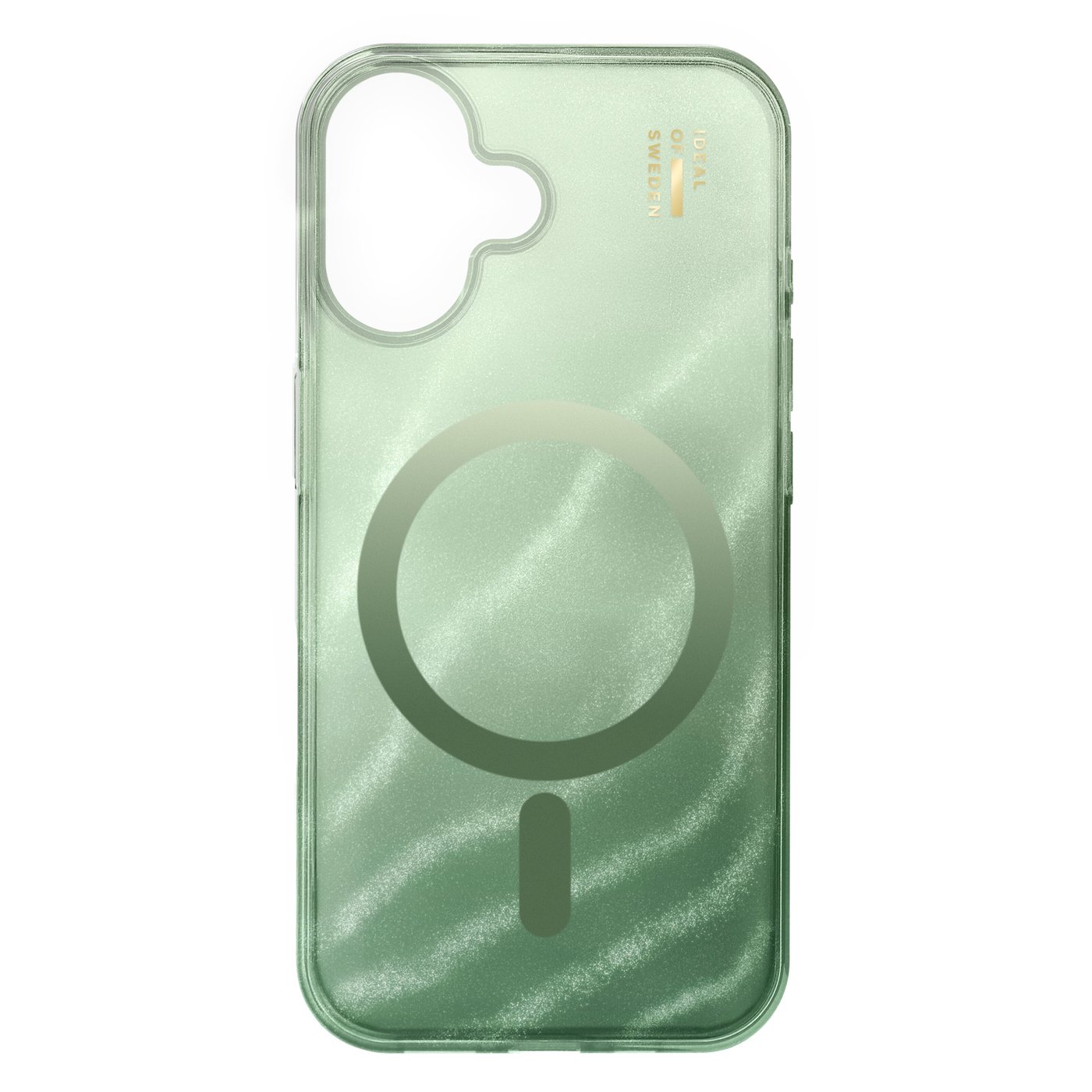 IDEAL OF SWEDEN Clear MagSafe Case – mobildeksel til iPhone 16 Sage Green