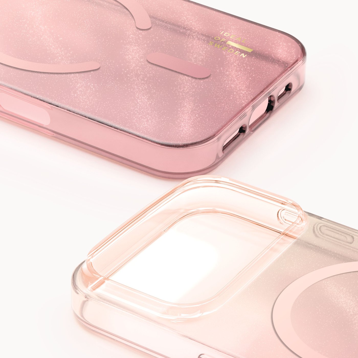 IDEAL OF SWEDEN Clear MagSafe Case – mobildeksel til iPhone 17 Pro Rose Blush