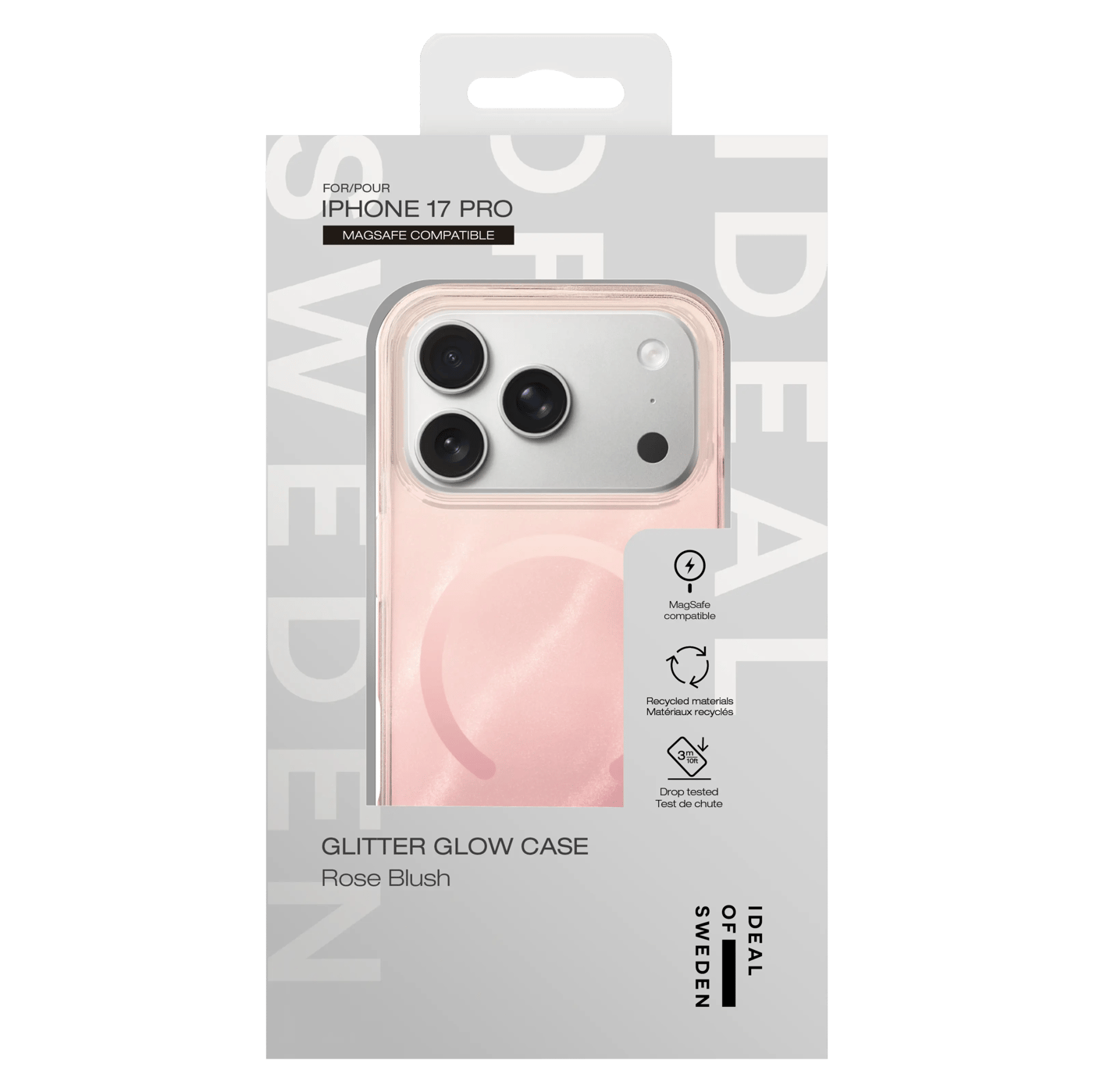 IDEAL OF SWEDEN Clear MagSafe Case – mobilskal till iPhone 17 Pro Rose Blush