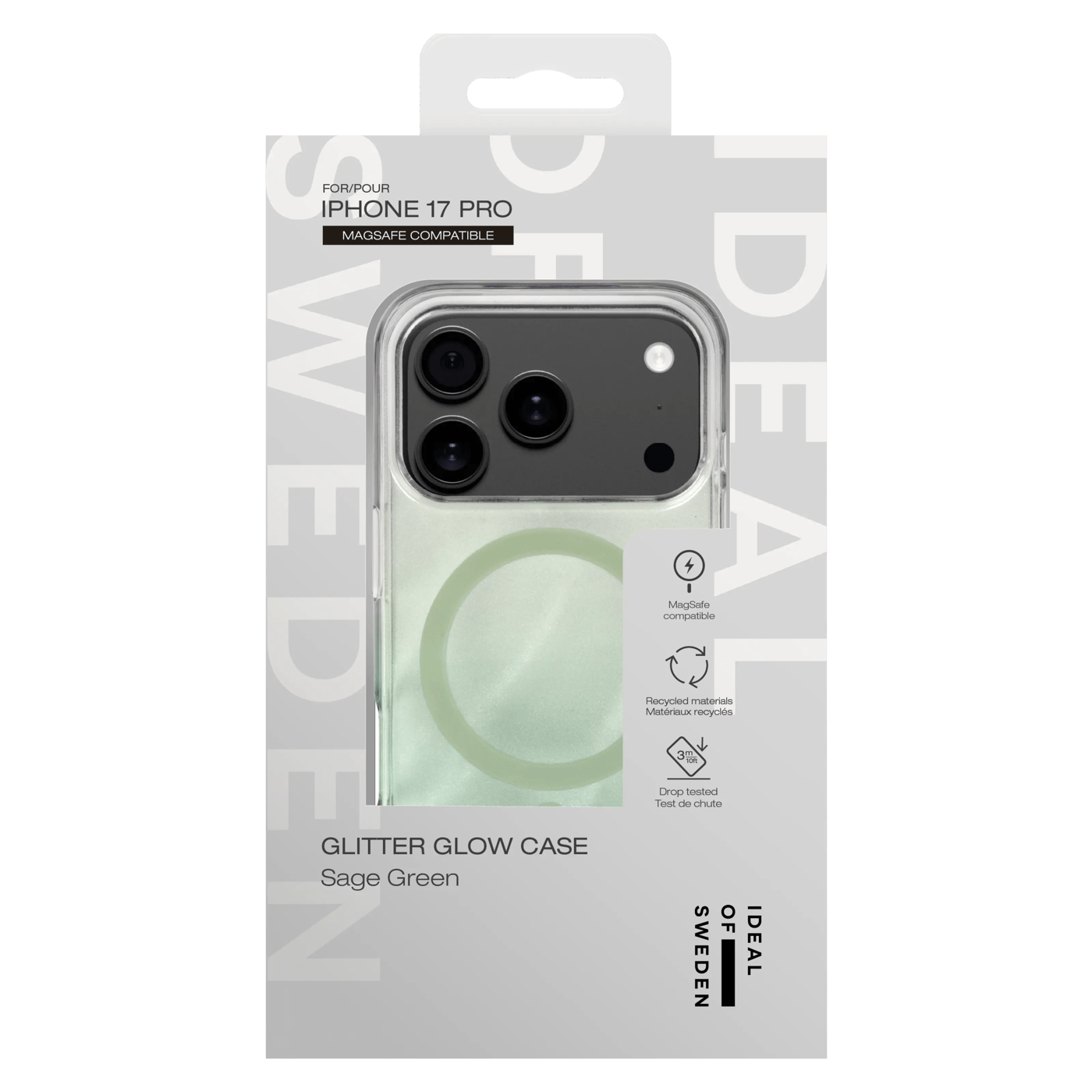 IDEAL OF SWEDEN Clear MagSafe Case – mobilskal till iPhone 17 Pro Sage Green