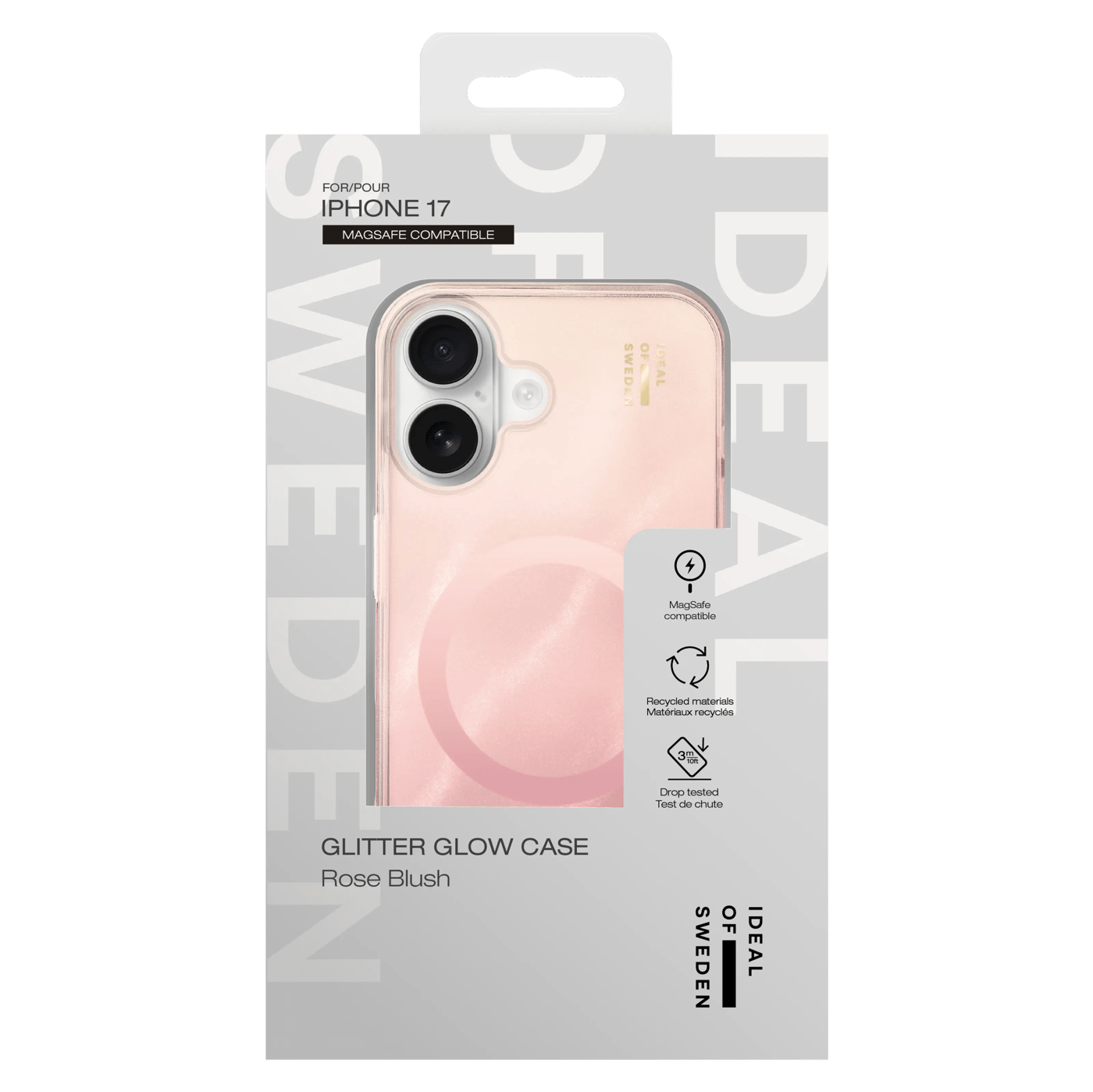 IDEAL OF SWEDEN Clear MagSafe Case – mobilskal till iPhone 17 Rose Blush