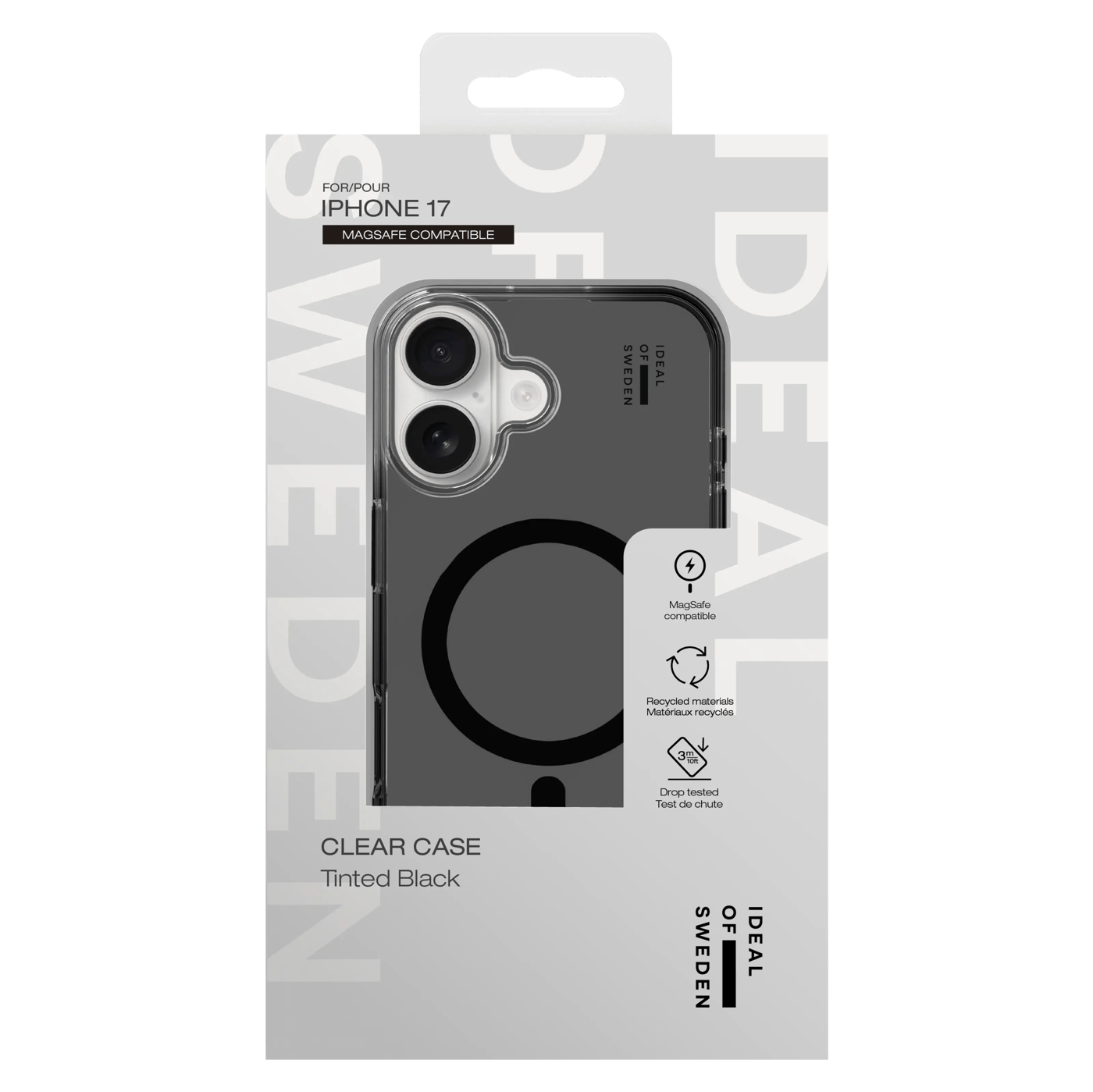 IDEAL OF SWEDEN Clear MagSafe Case – mobilskal till iPhone 17 Tinted Black