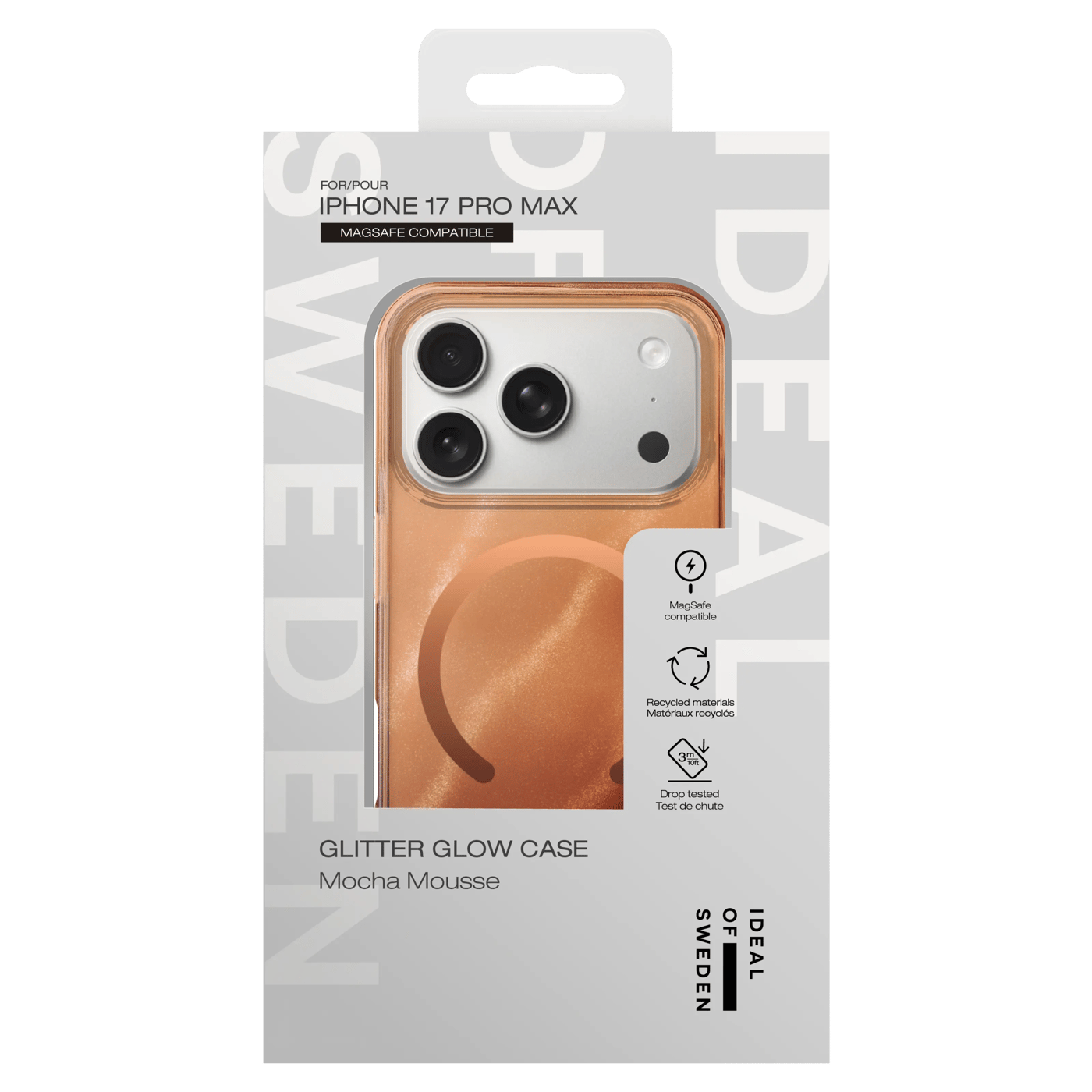 IDEAL OF SWEDEN Clear MagSafe Case – mobilskal till iPhone 17 Pro Max Mocha Mousse