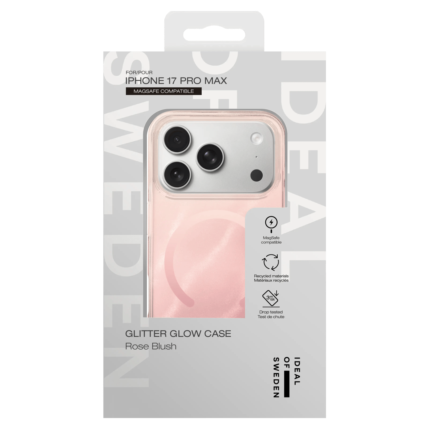 IDEAL OF SWEDEN Clear MagSafe Case – mobilskal till iPhone 17 Pro Max Rose Blush