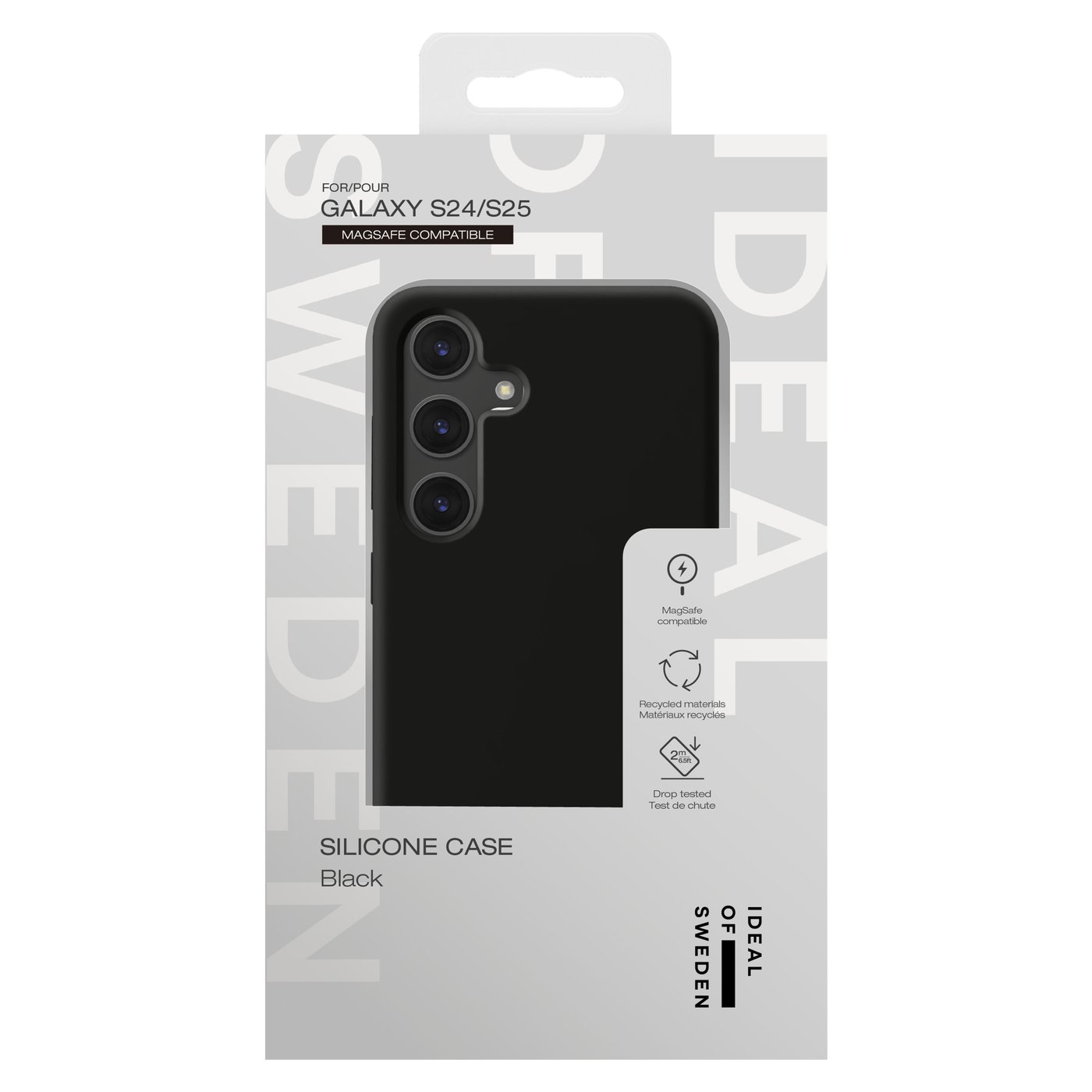 IDEAL OF SWEDEN Silicone MagSafe Case – mobildeksel til Galaxy S24/S25 Black