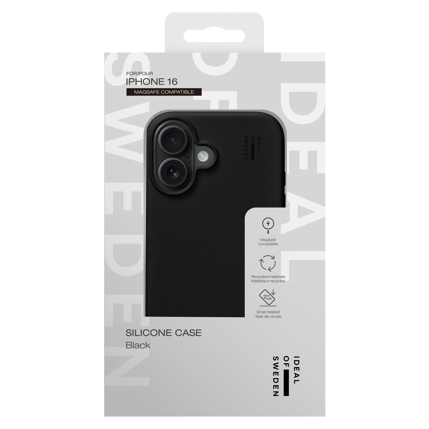 IDEAL OF SWEDEN Silicone MagSafe Case – mobildeksel til iPhone 16 Svart